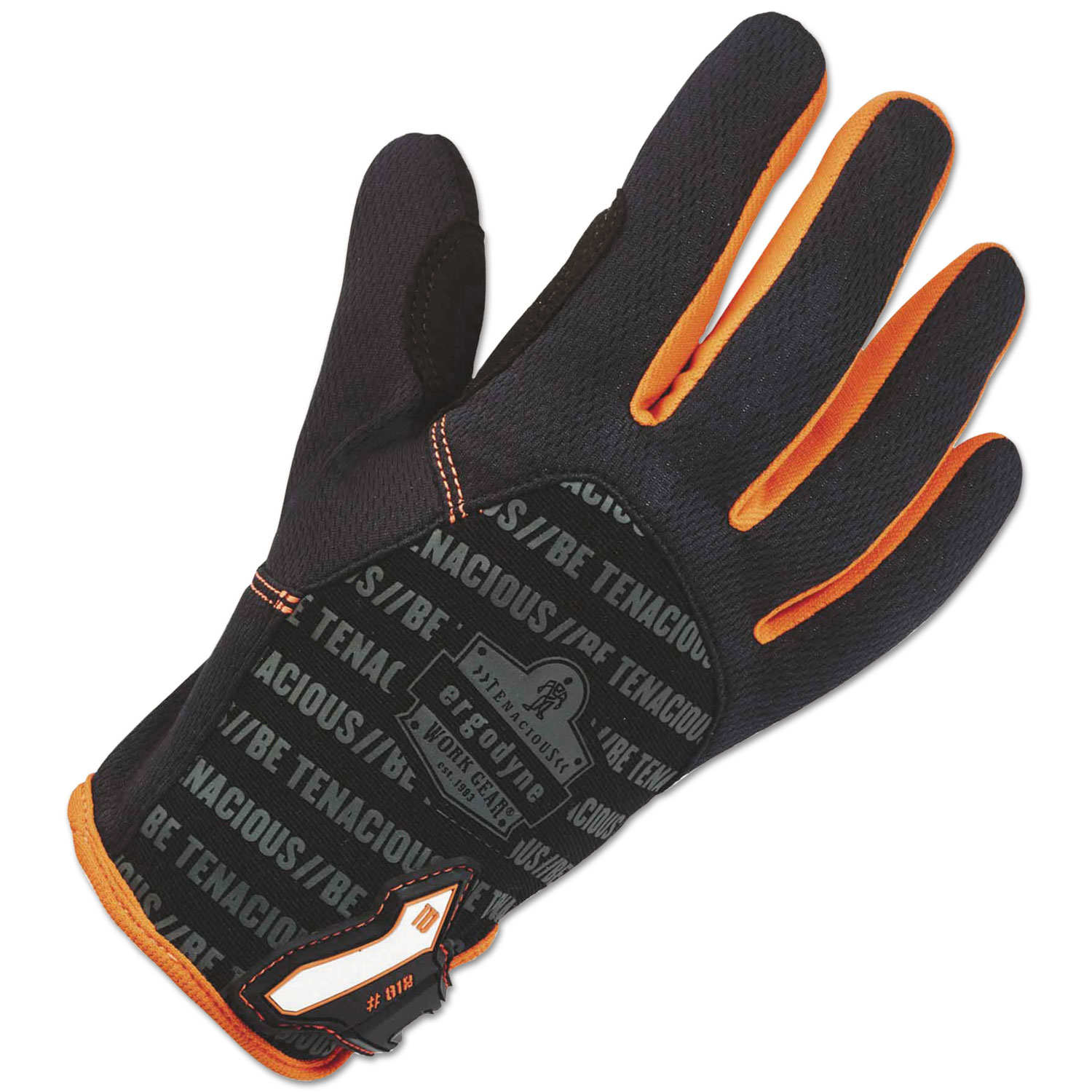  ergodyne 17174 ProFlex 812 Standard Utility Gloves, Black, Large, 1 Pair (EGO17174) 