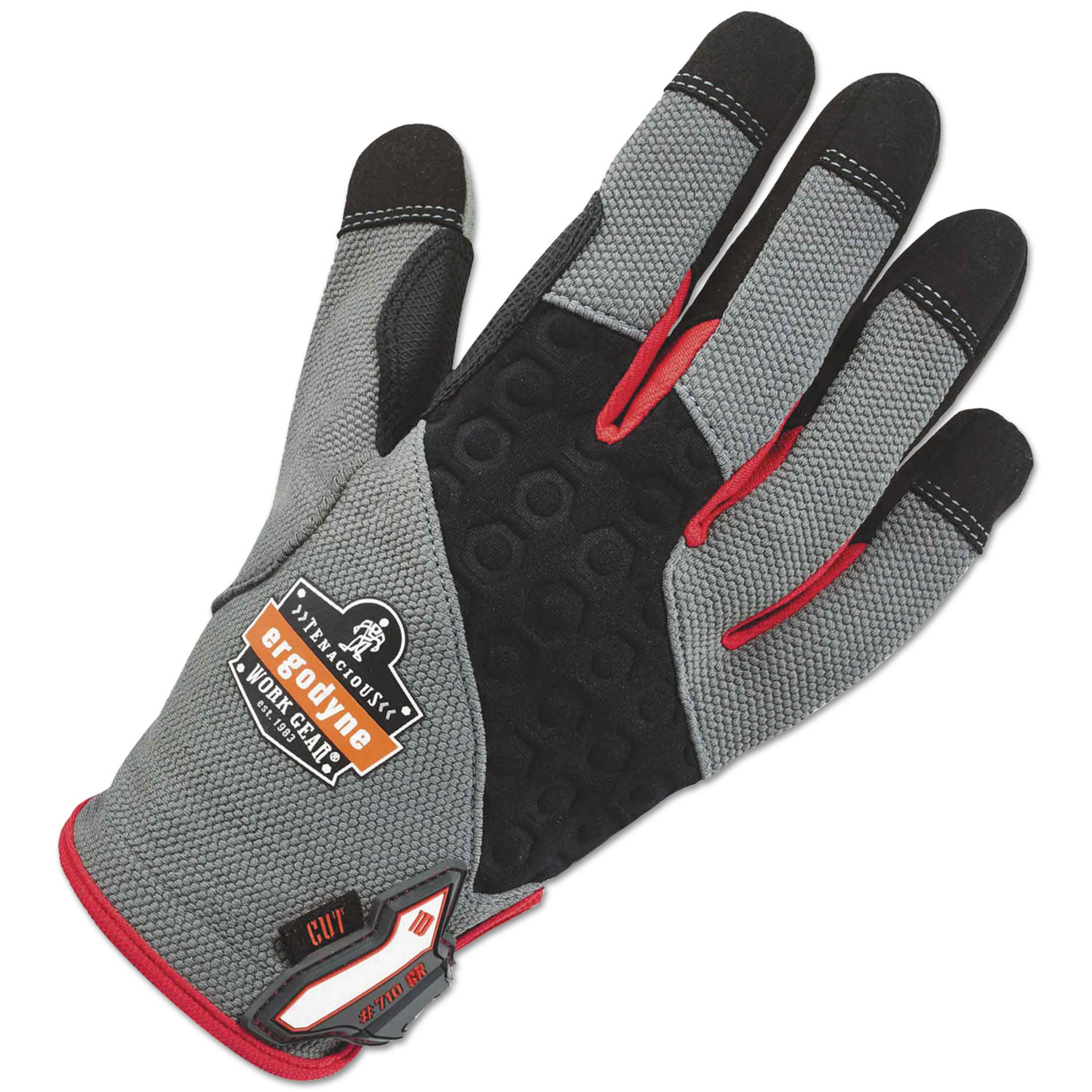 ProFlex 710CR Heavy-Duty + Cut Resistance Gloves, Gray, X-Large, 1 Pair