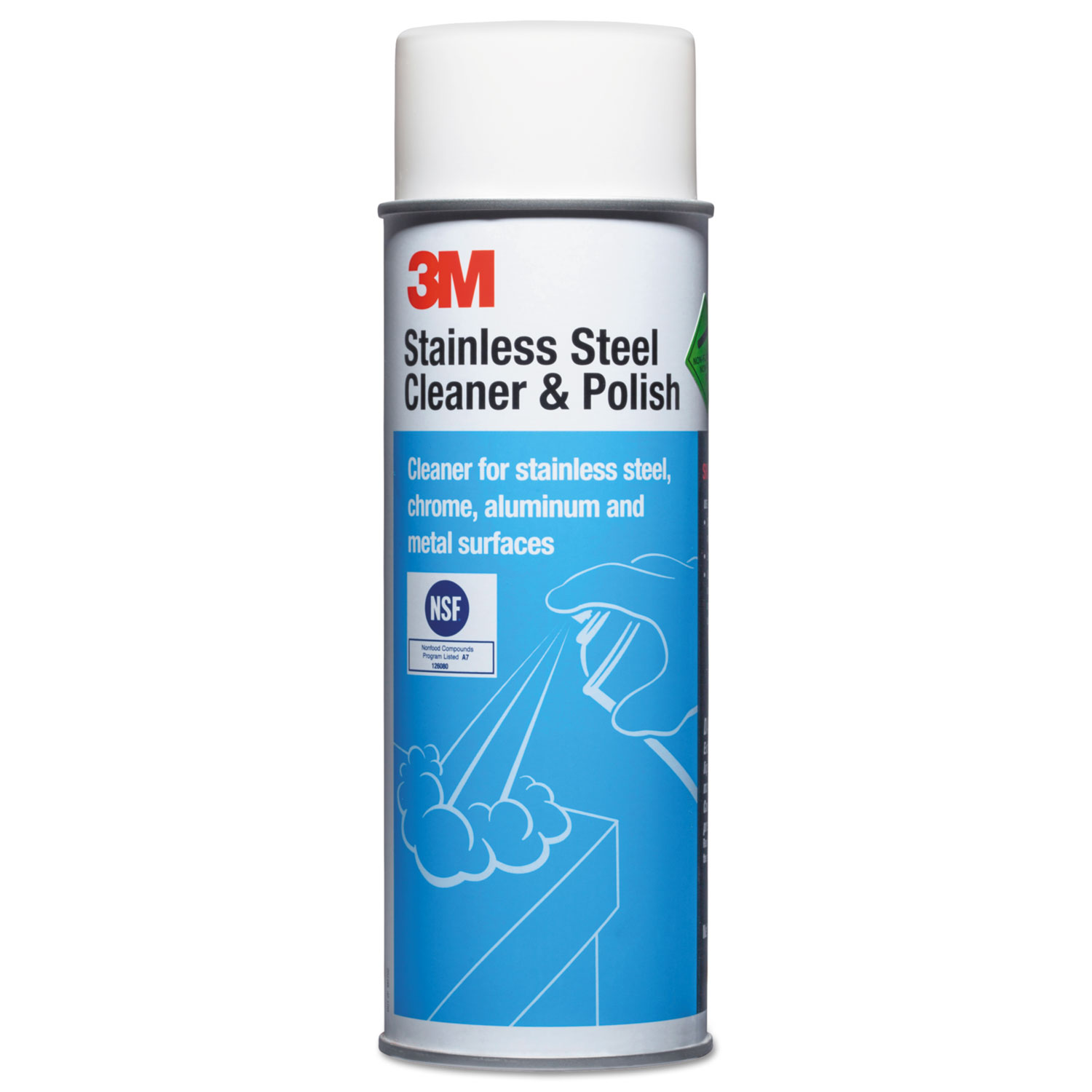  3M 14002 Stainless Steel Cleaner & Polish, Lime Scent, Foam, 21 oz. Aerosol Can (MMM14002) 