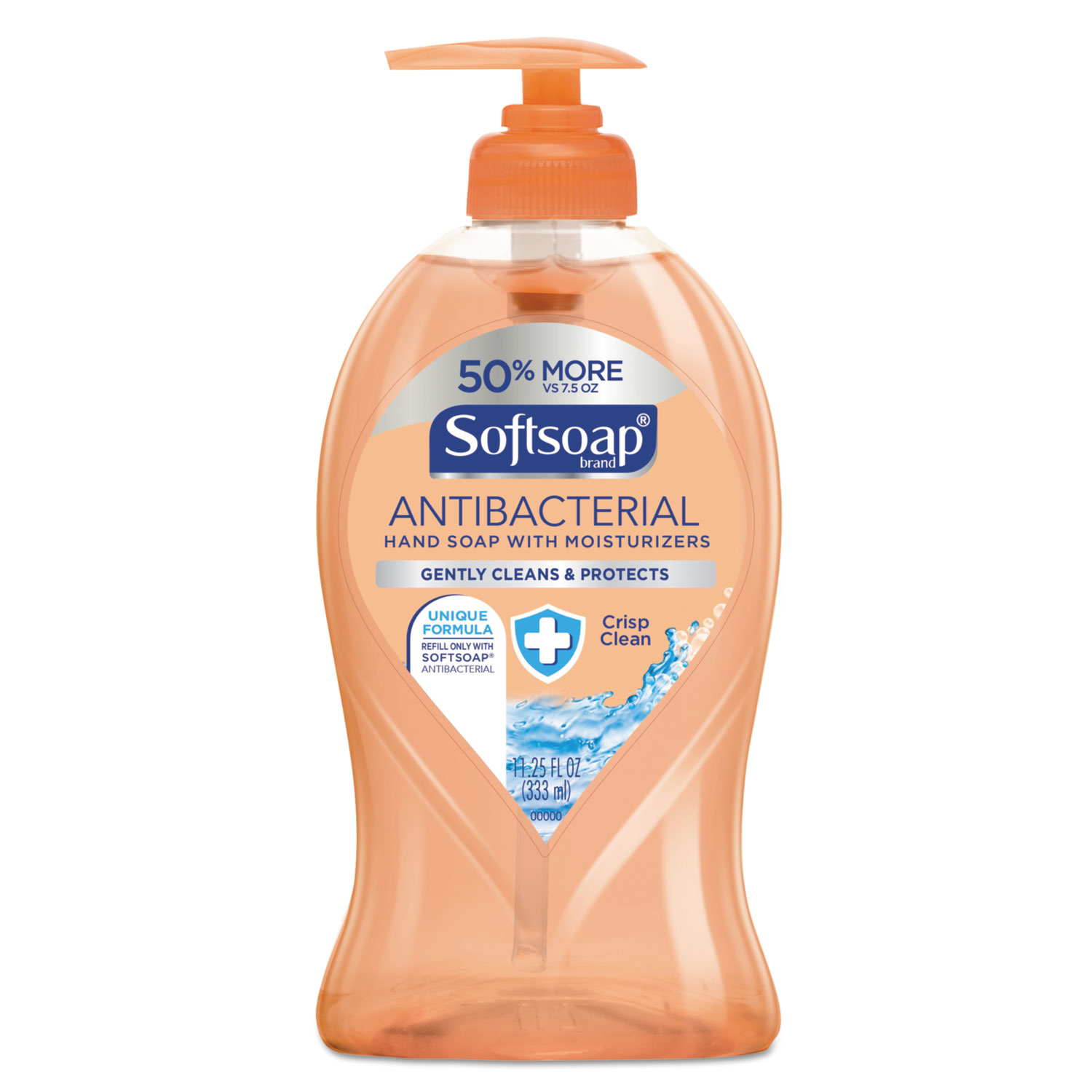  Softsoap US03562A Antibacterial Hand Soap, Crisp Clean, 11 1/4 oz Pump Bottle, 6/Carton (CPC44571) 