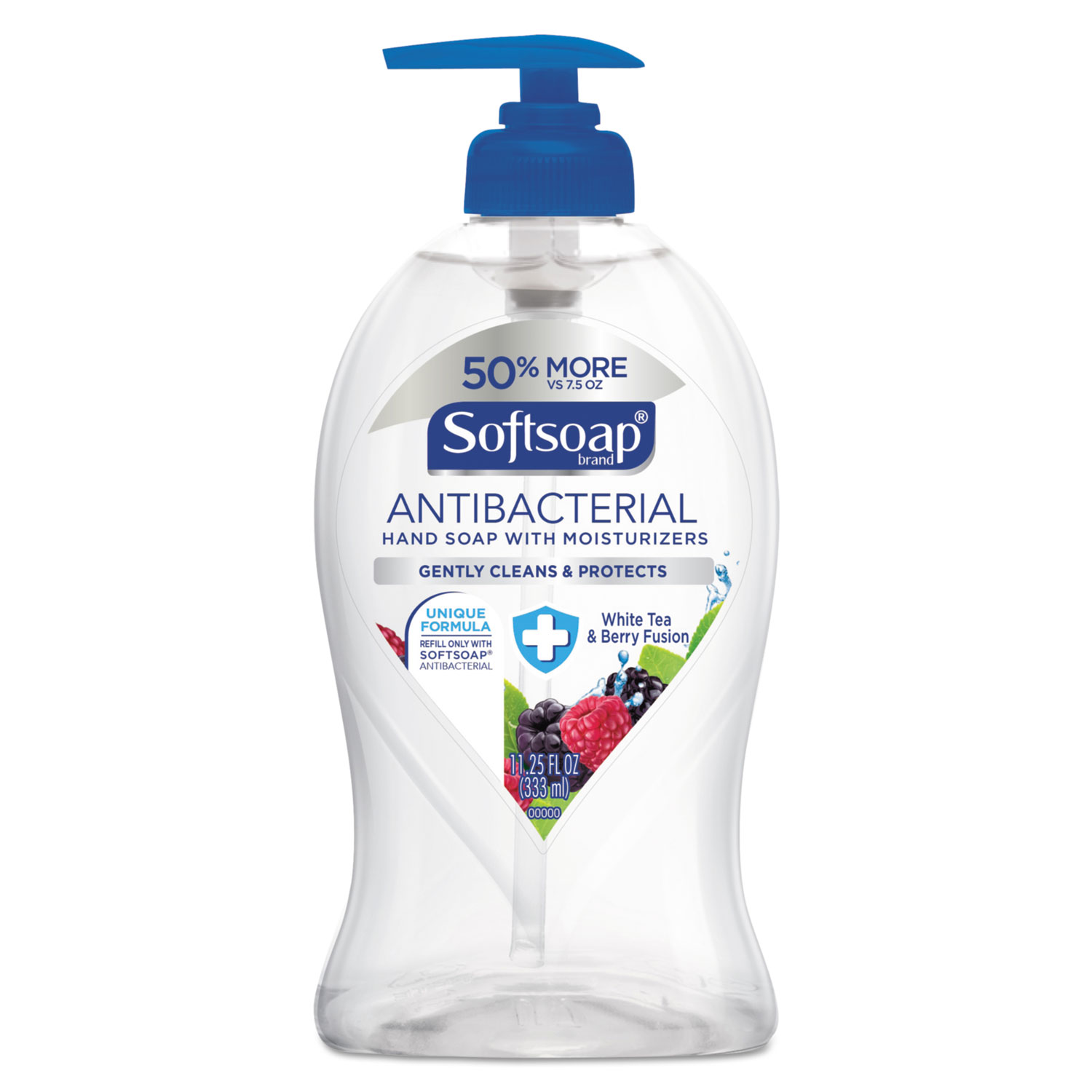  Softsoap US03574A Antibacterial Hand Soap, White Tea & Berry Fusion, 11 1/4 oz Pump Bottle, 6/Ctn (CPC44573) 