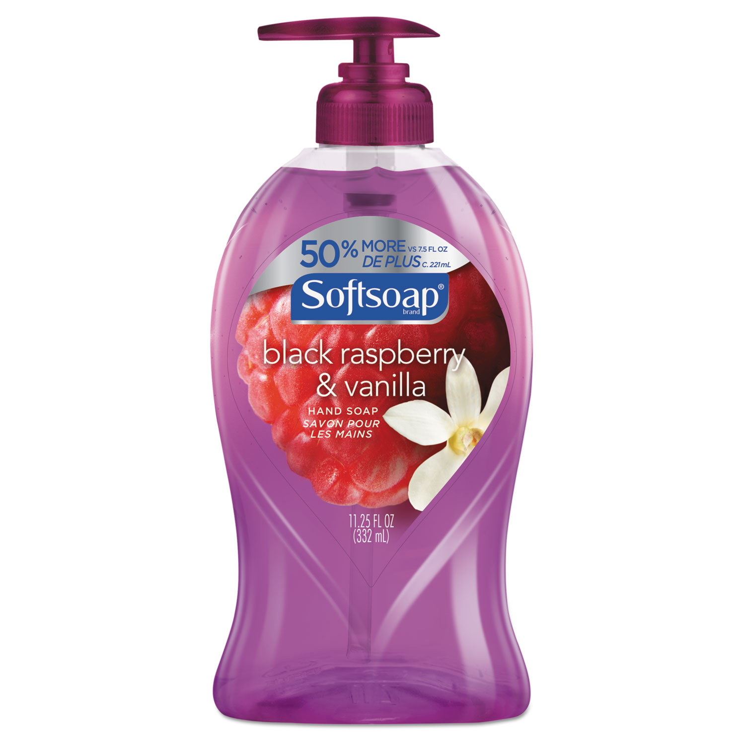  Softsoap US03573A Liquid Hand Soap Pump, Black Raspberry & Vanilla, 11 1/4 oz Pump Bottle, 6/Ctn (CPC44575) 