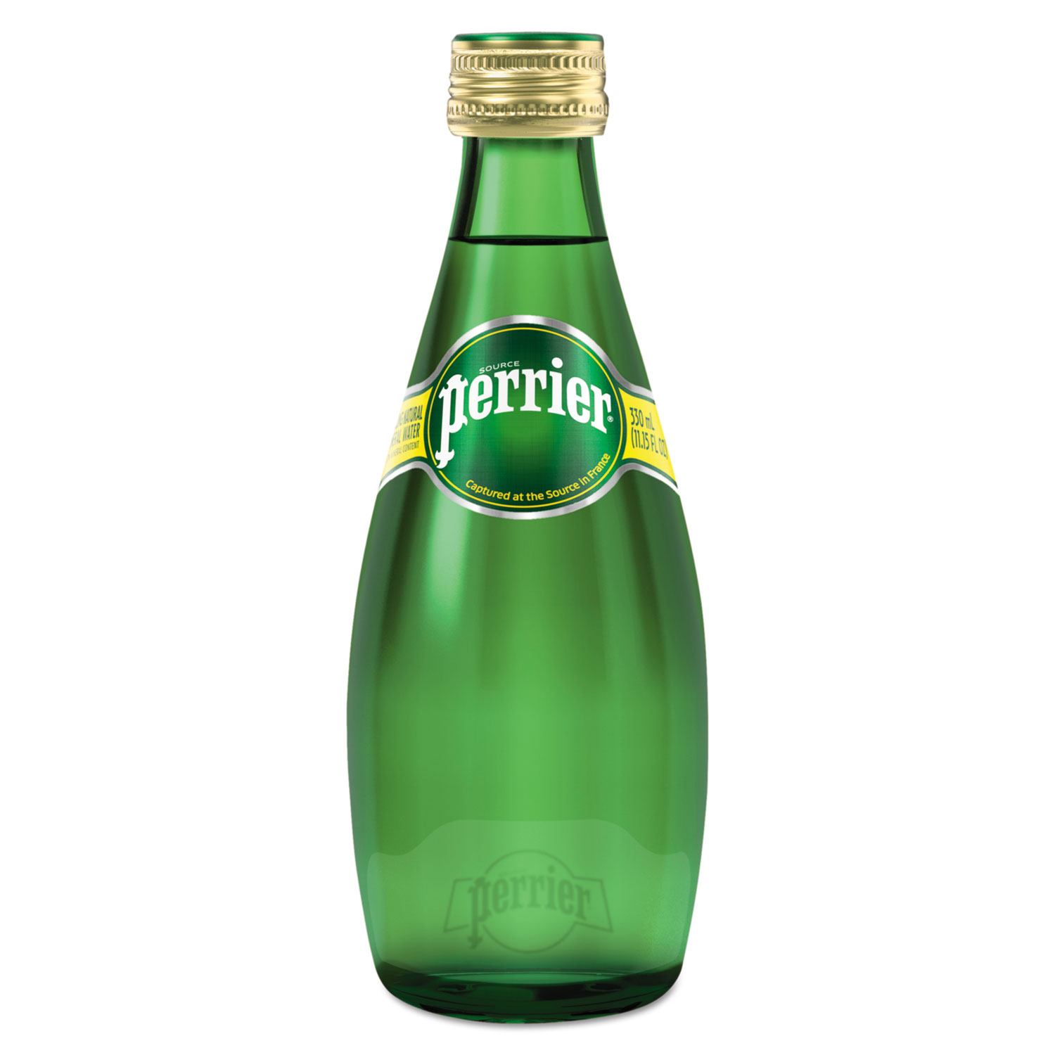  Perrier 12368680 Sparkling Natural Mineral Water, 11 oz Bottle, 24/Carton (NLE00410) 