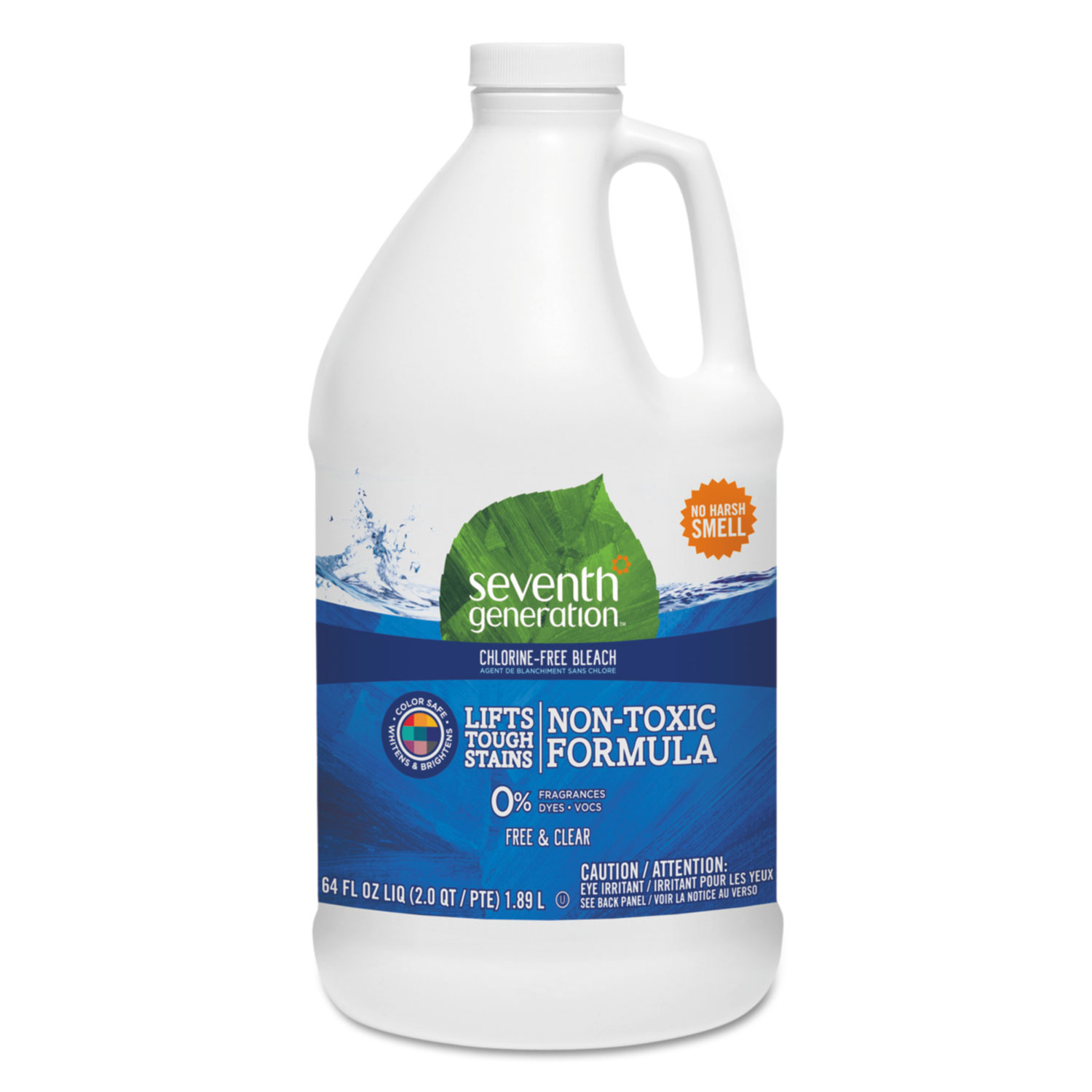 Seventh Generation® ChlorineFree Bleach, Unscented, 64 oz Bottle, 6