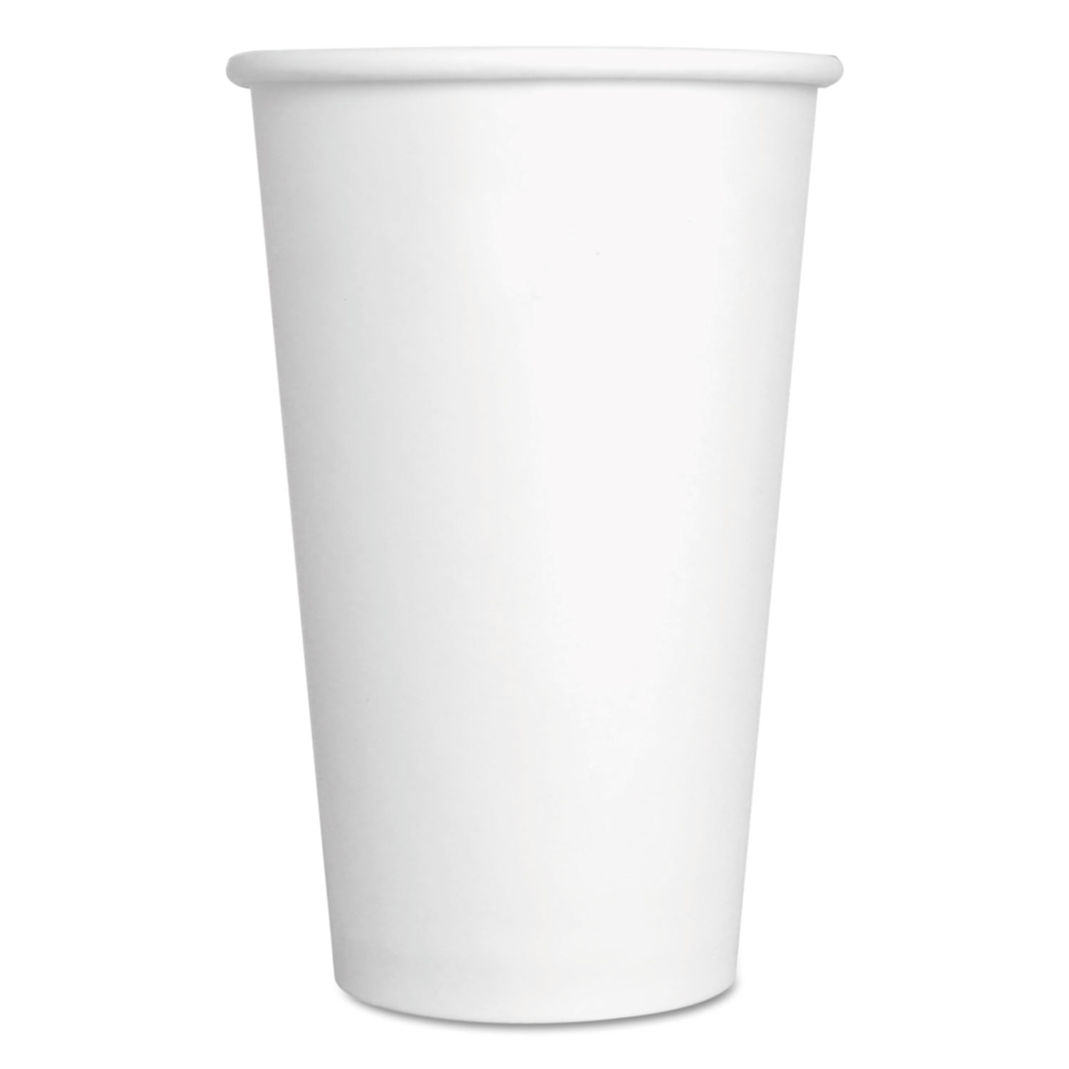 Convenience Pack Paper Hot Cups, 16 oz, White, 180/Carton