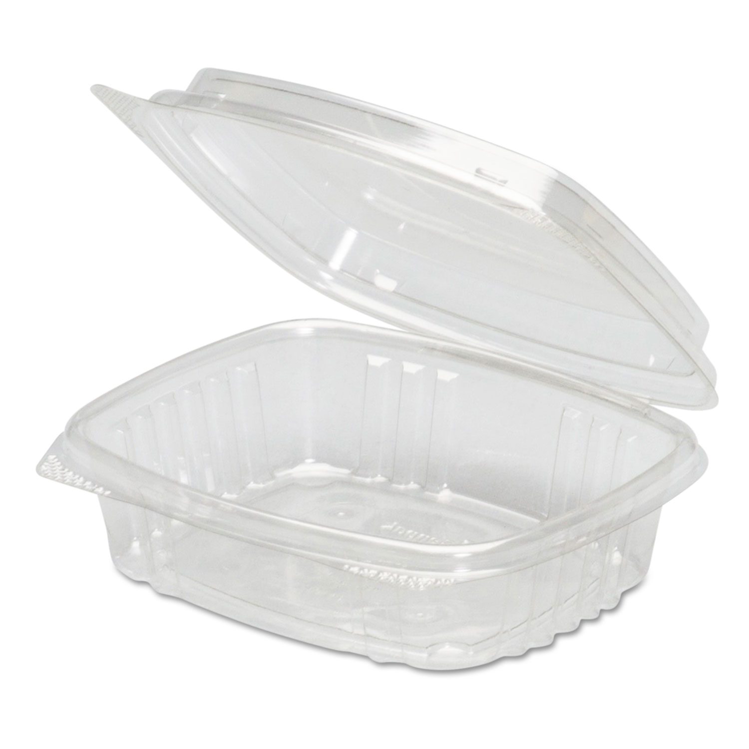  Genpak AD08F--- Clear Hinged Deli Container, High Dome Lid, APET, 8 oz,5 3/8 x 4 1/2 x 2, 200/Ct (GNPAD08F) 