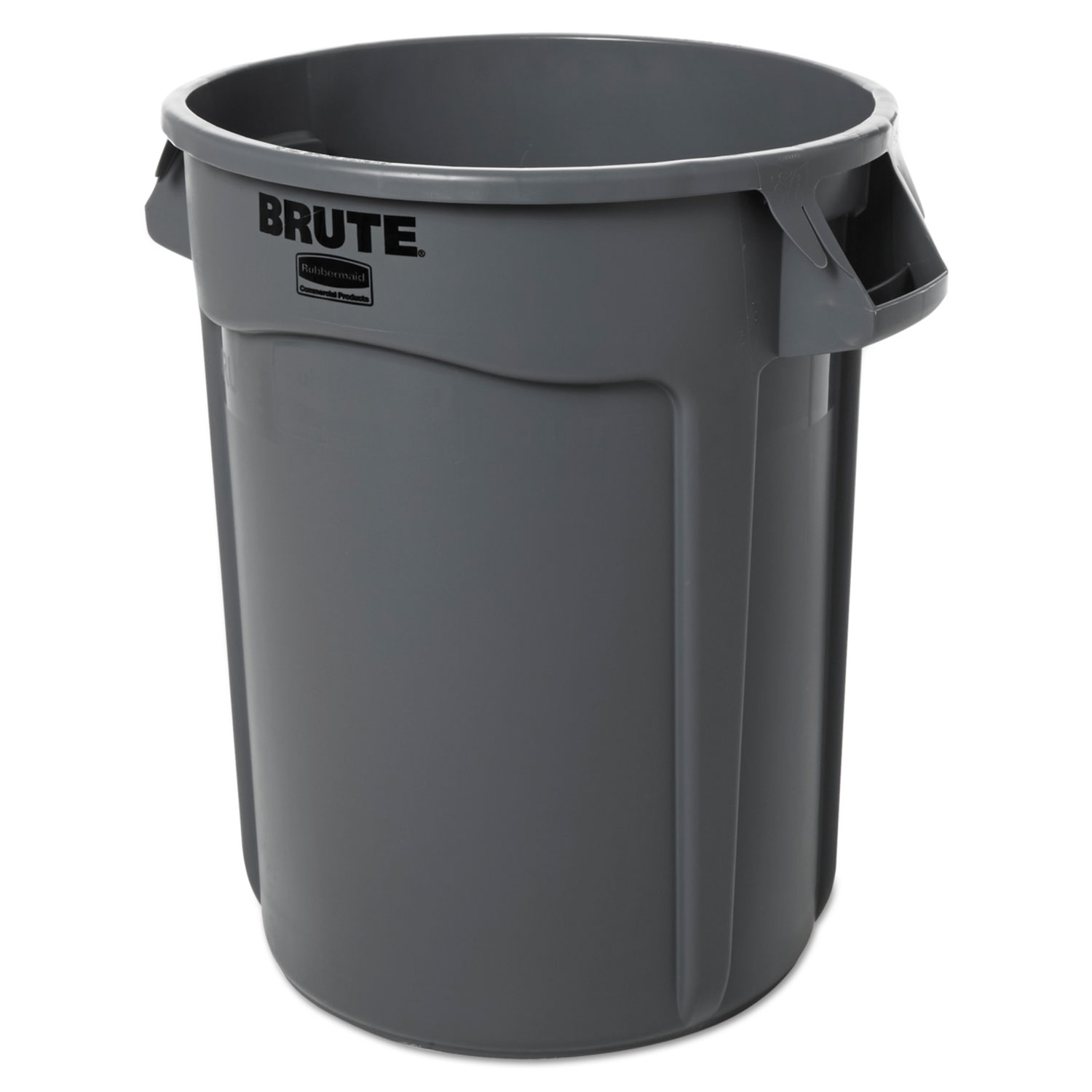  Rubbermaid Commercial FG263200GRAY Round Brute Container, Plastic, 32 gal, Gray (RCP263200GY) 