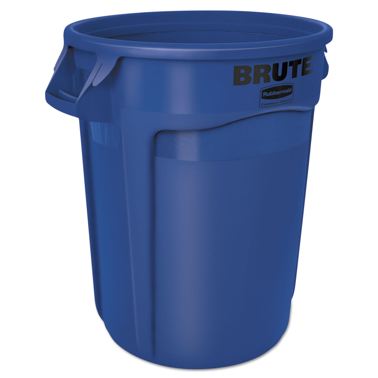 Rubbermaid Commercial FG263200BLUE Round Brute Container, Plastic, 32 gal, Blue (RCP2632BLU) 