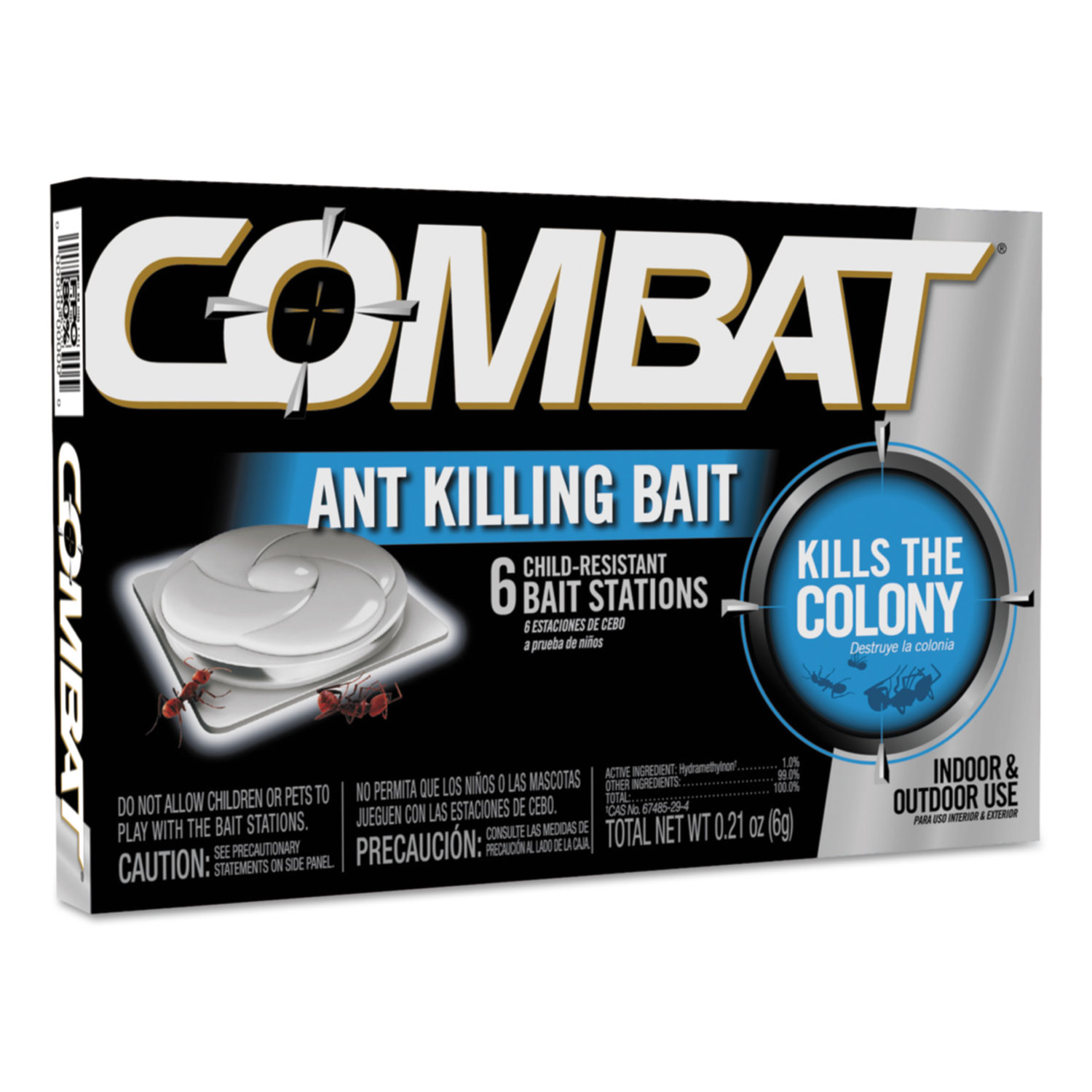  Combat 45901 Combat Ant Killing System, Child-Resistant, Kills Queen & Colony, 6/Box (DIA45901) 