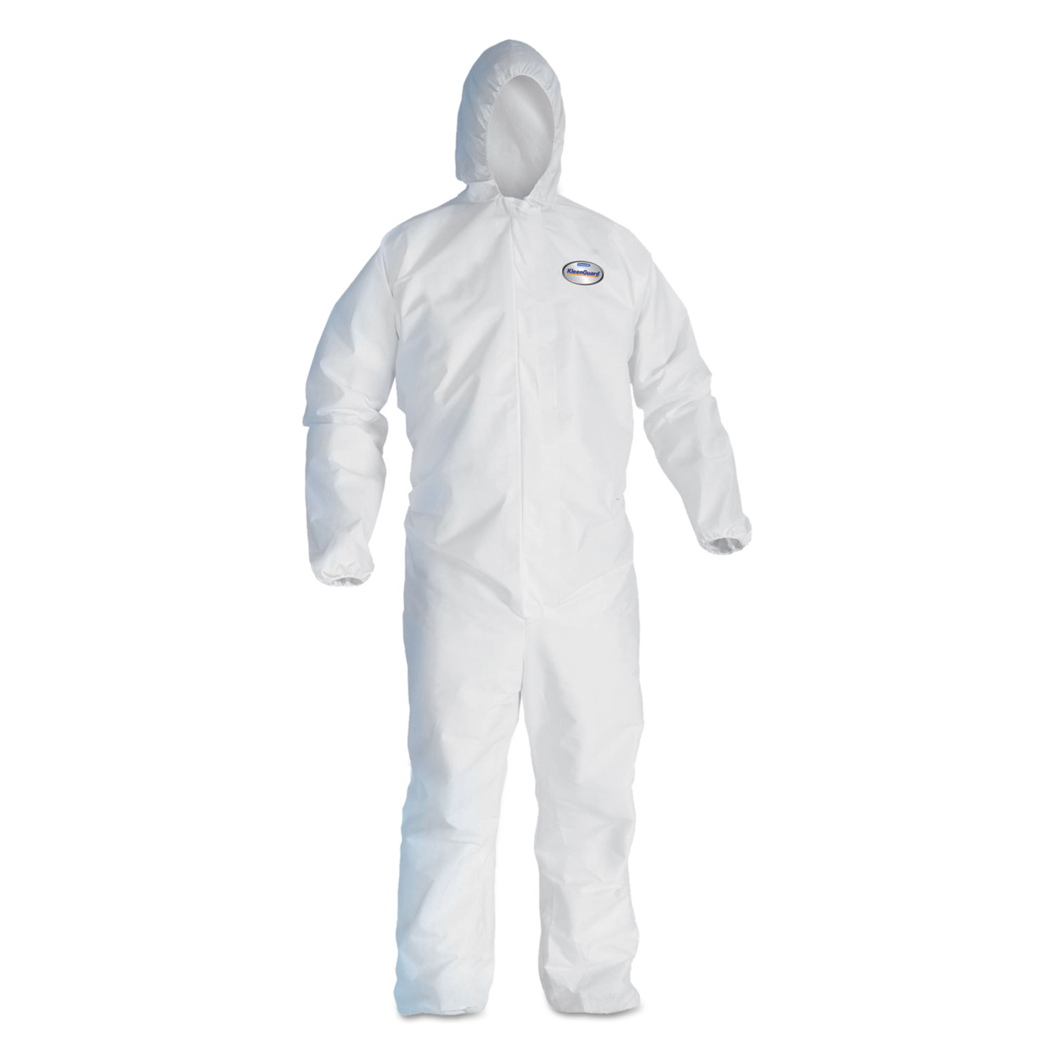 A20 Elastic Back, Cuff and Ankles Hooded Coveralls, 4X-Large, White, 20/Carton