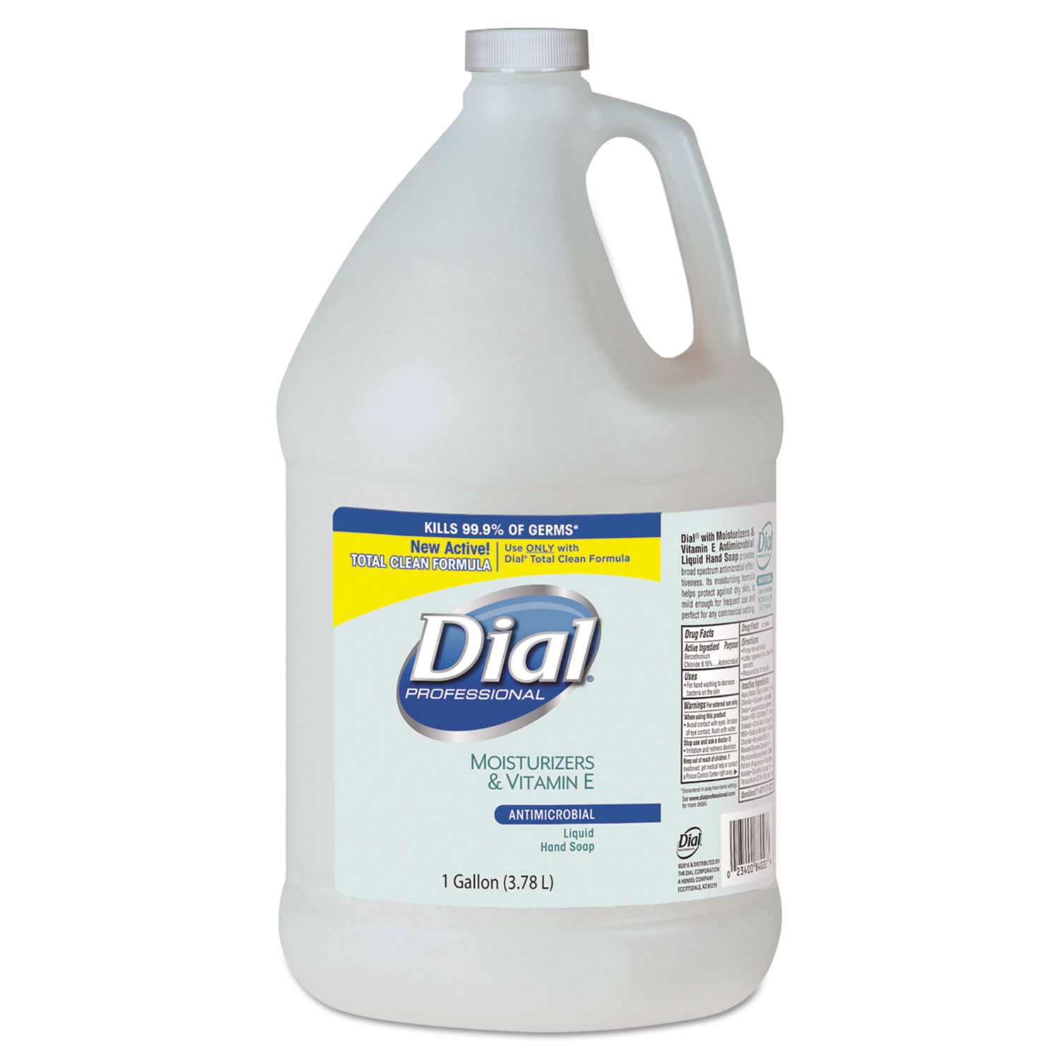 Dial Professional DIA 84022 Antimicrobial Soap with Moisturizers, 1gal Bottle, 4/Carton (DIA84022) 