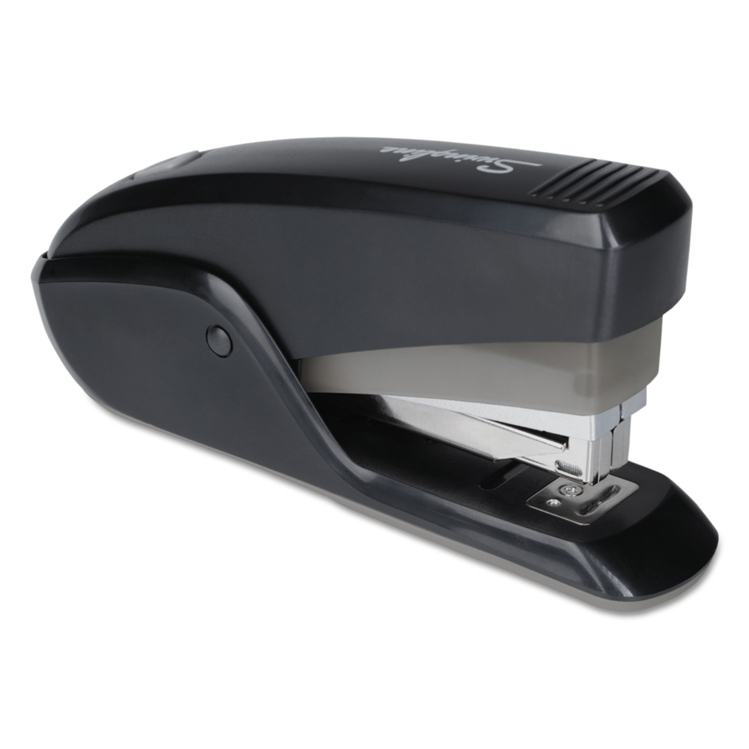 QuickTouch Reduced Effort Compact Stapler, 20-Sheet Capacity, Black/Gray