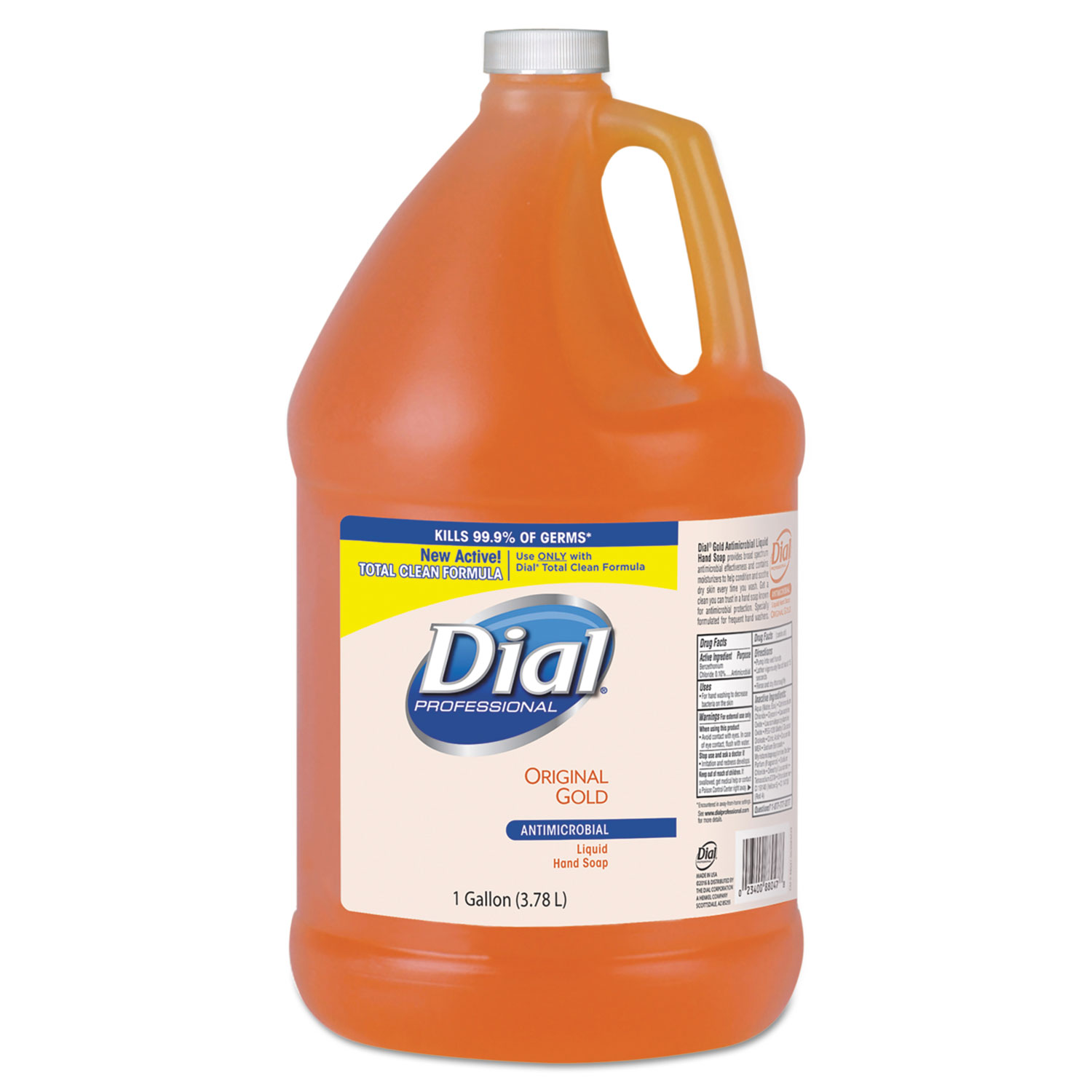  Dial Professional 88047 Gold Antimicrobial Liquid Hand Soap, Floral Fragrance, 1 gal Bottle, 4/Carton (DIA88047CT) 