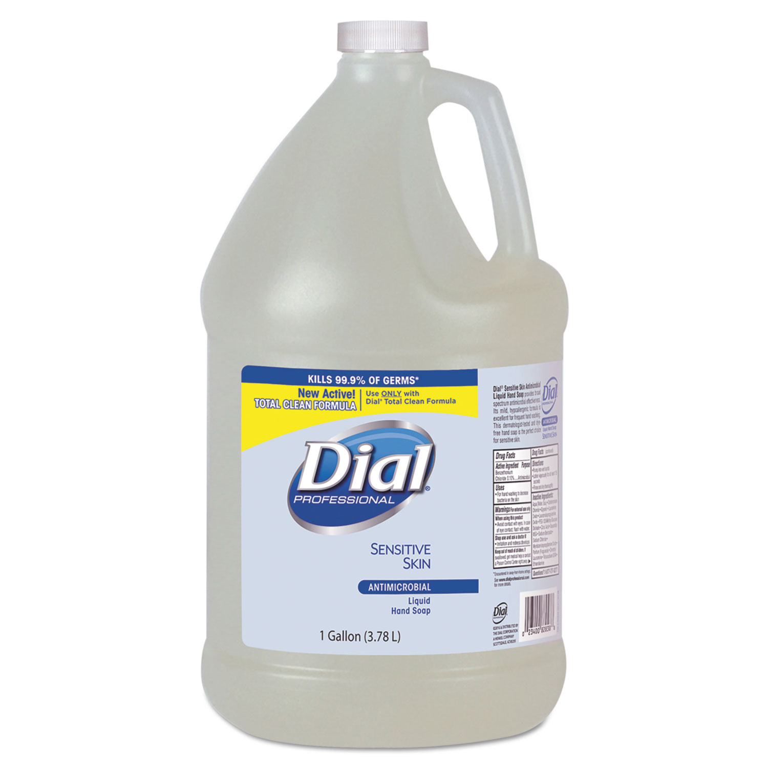  Dial Professional DIA 82838 Antimicrobial Soap for Sensitive Skin, Floral, 1 gal Bottle, 4/Carton (DIA82838) 