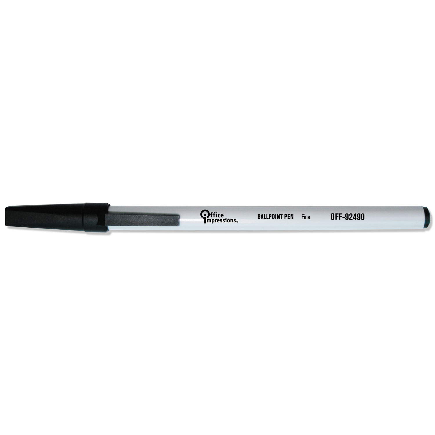 Economy Stick Ballpoint Pen, Black Ink, 0.7 mm, 144/Pack