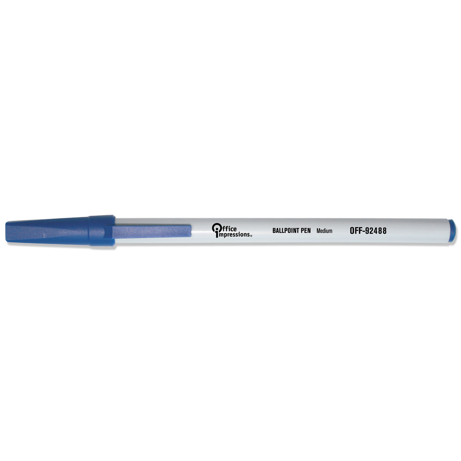 Economy Stick Ballpoint Pen, Blue Ink, 1 mm, 144/Pack