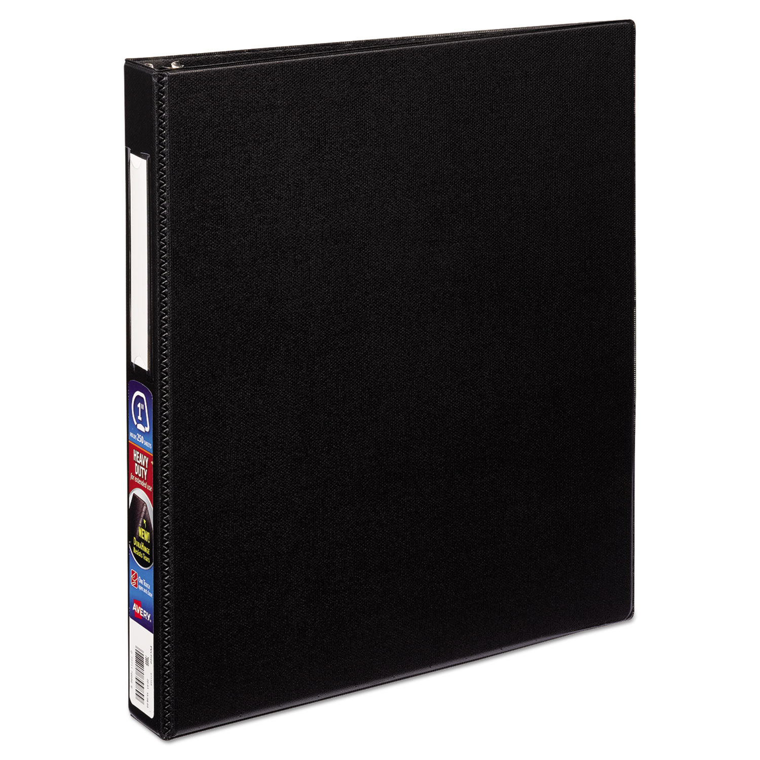  Avery 27256 Durable Non-View Binder with DuraHinge and Slant Rings, 3 Rings, 1 Capacity, 11 x 8.5, Black (AVE27256) 