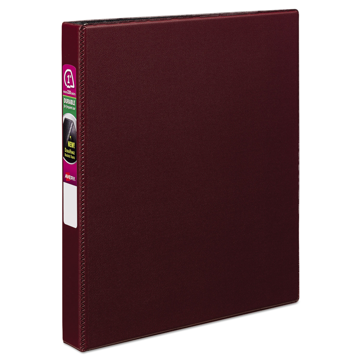  Avery 27252 Durable Non-View Binder with DuraHinge and Slant Rings, 3 Rings, 1 Capacity, 11 x 8.5, Burgundy (AVE27252) 