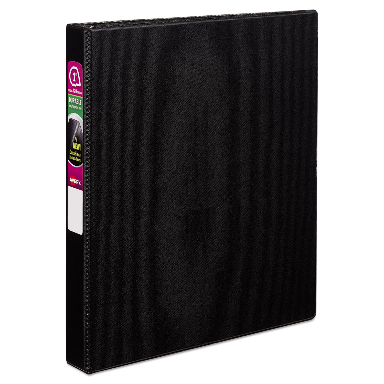  Avery 27250 Durable Non-View Binder with DuraHinge and Slant Rings, 3 Rings, 1 Capacity, 11 x 8.5, Black (AVE27250) 