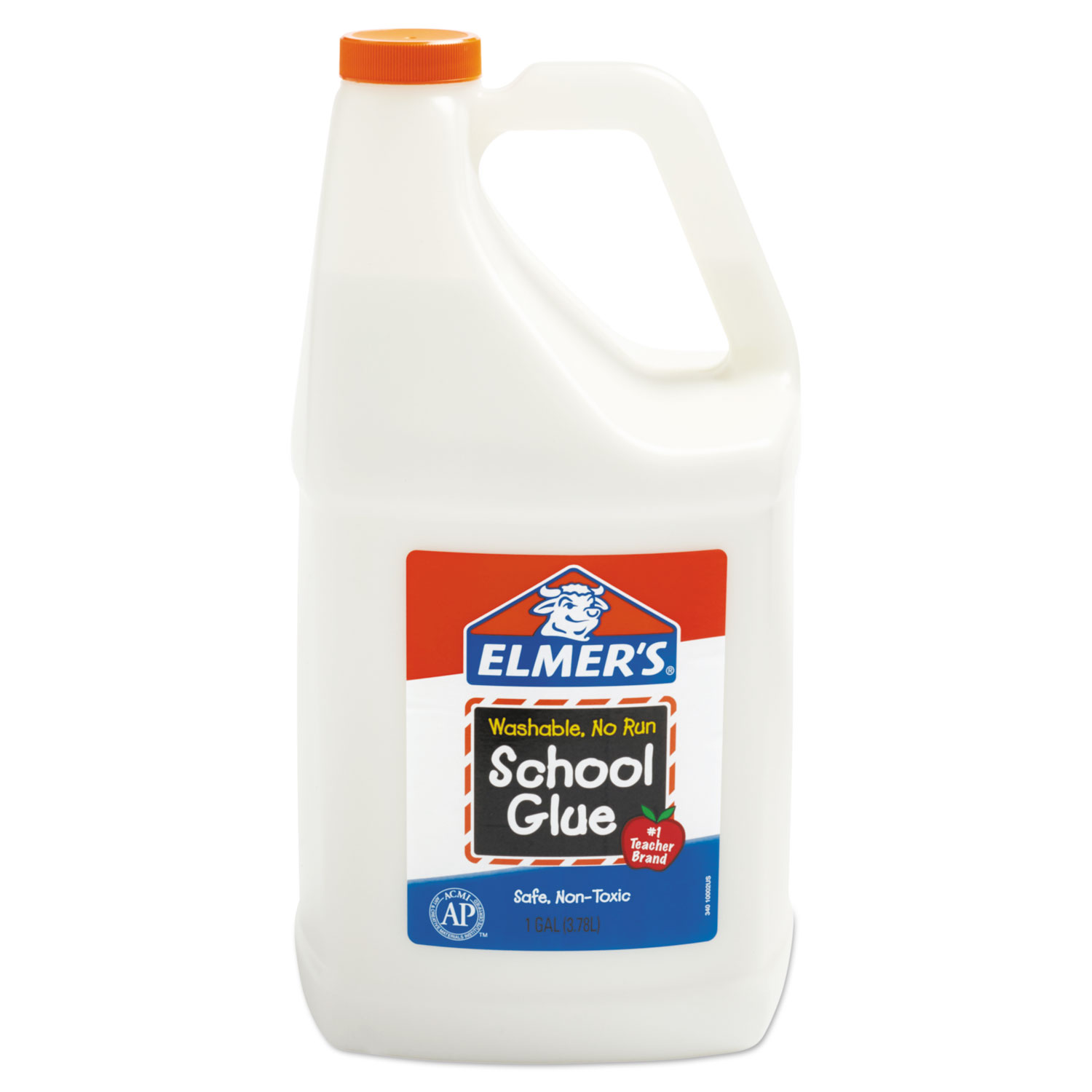  Elmer's E340 Washable School Glue, 1 gal, Dries Clear (EPIE340) 
