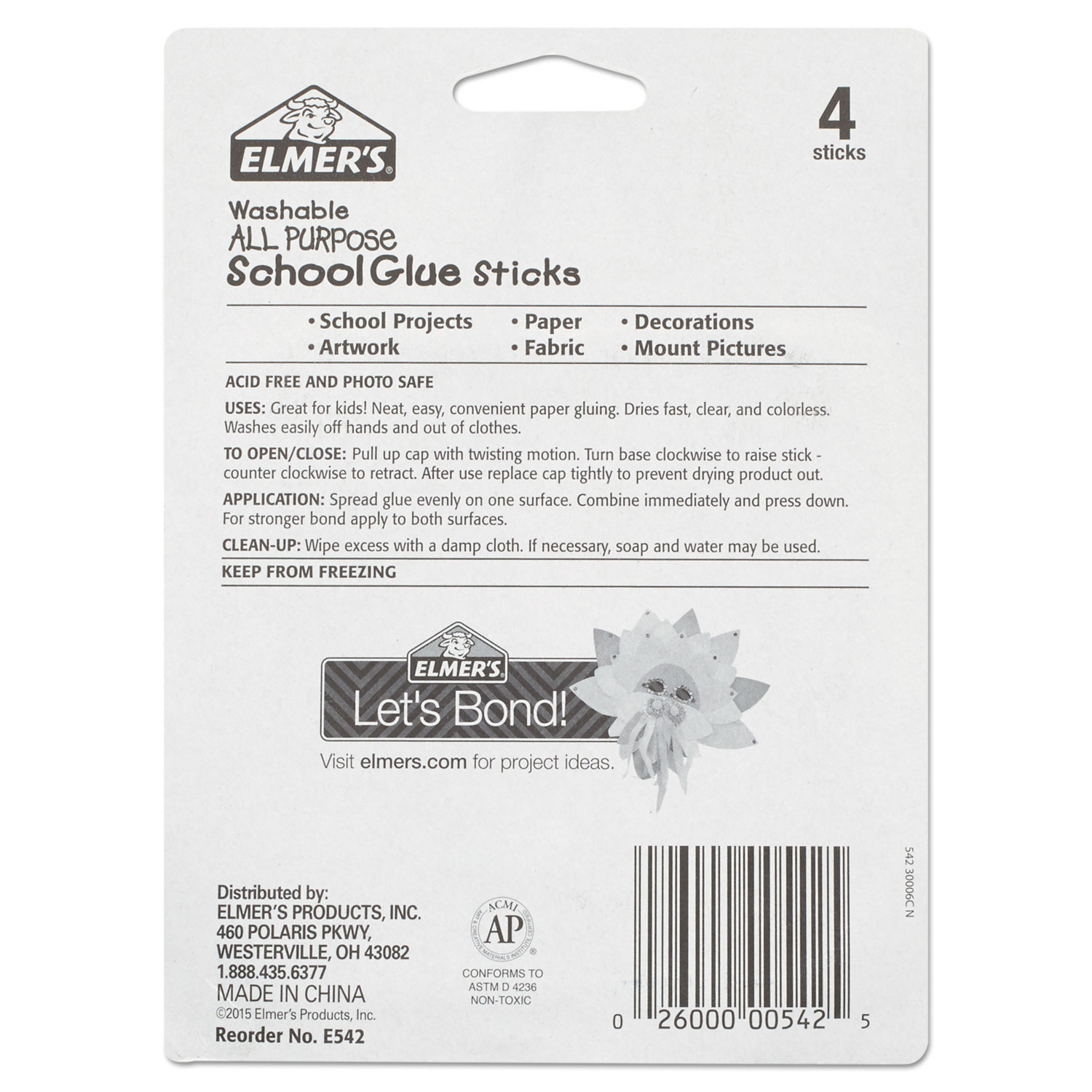 Elmer's Glue Stick Classroom Pack, Clear - 30 count, 0.24 oz sticks