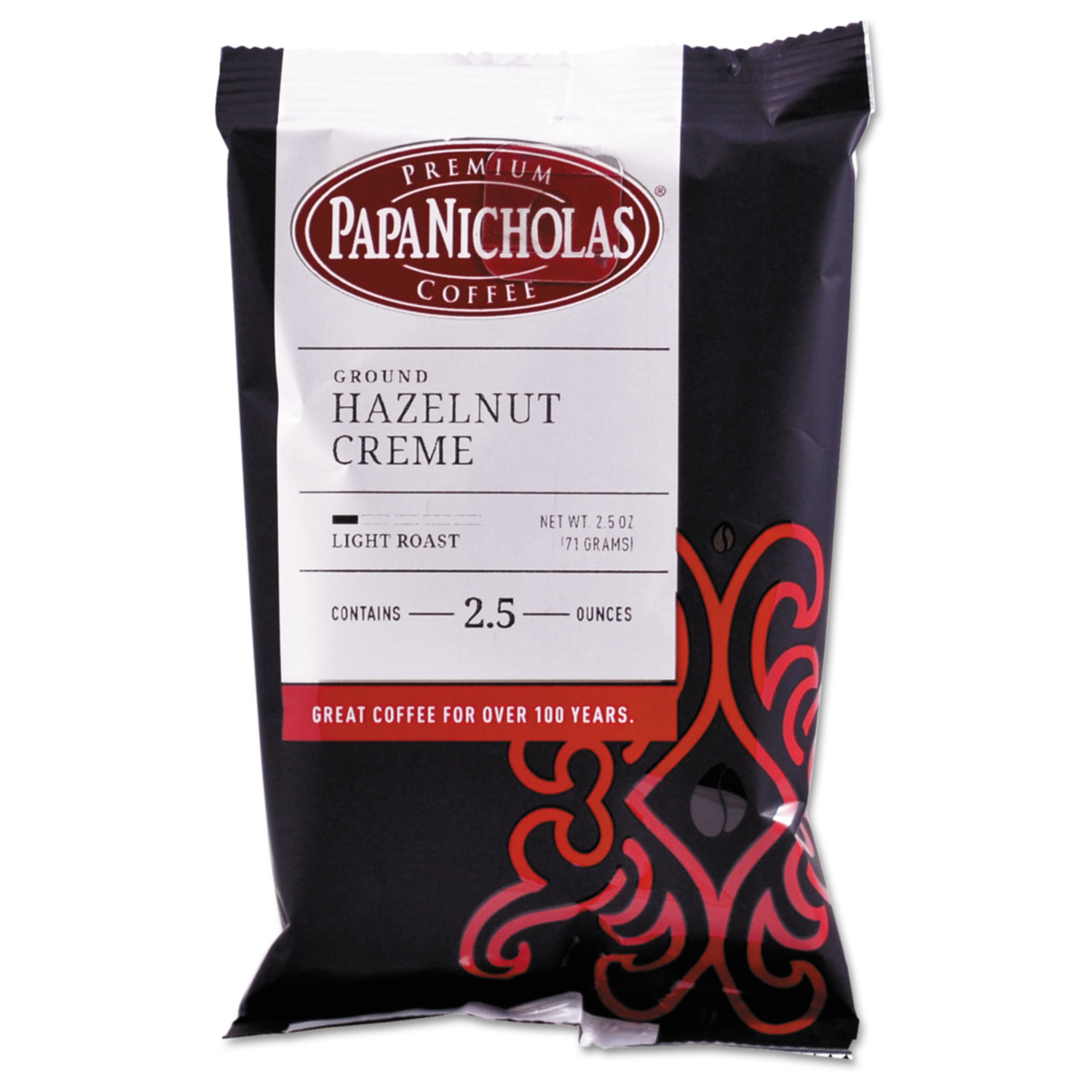  PapaNicholas Coffee 25187 Premium Coffee, Hazelnut Creme, 18/Carton (PCO25187) 