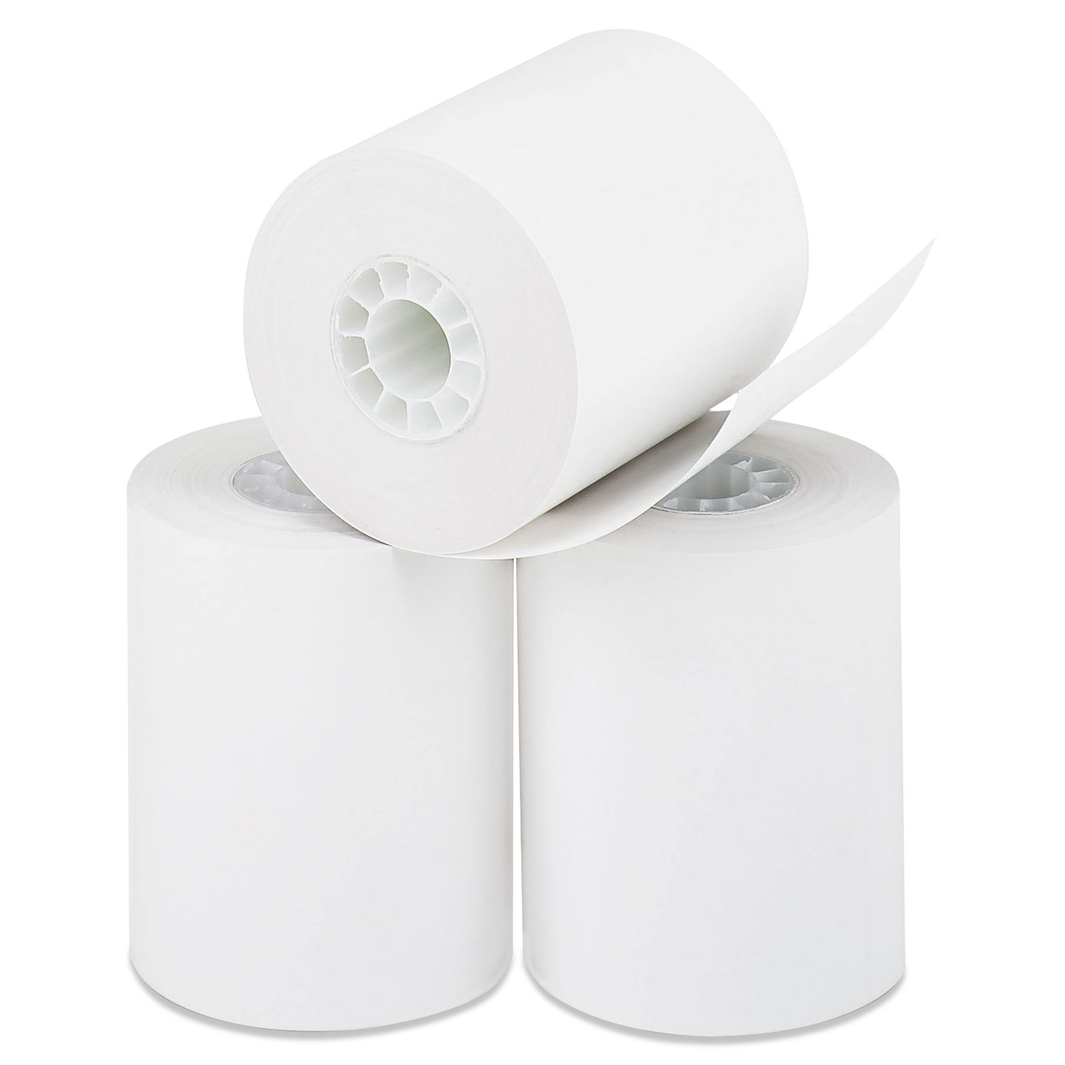  Iconex PMC07903 Direct Thermal Printing Paper Rolls, 0.45 Core, 2.25 x 85 ft, White, 50/Carton (ICX90780549) 
