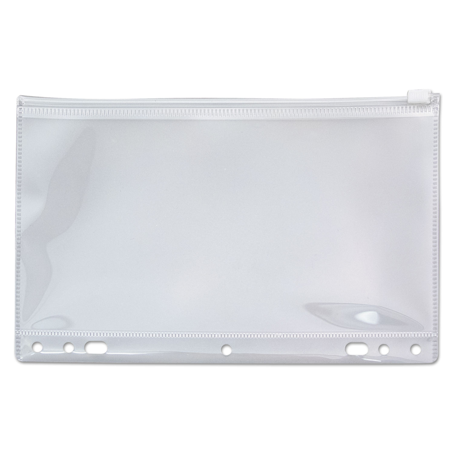 Zip-All Ring Binder Pocket, 6 x 9 1/2, Clear