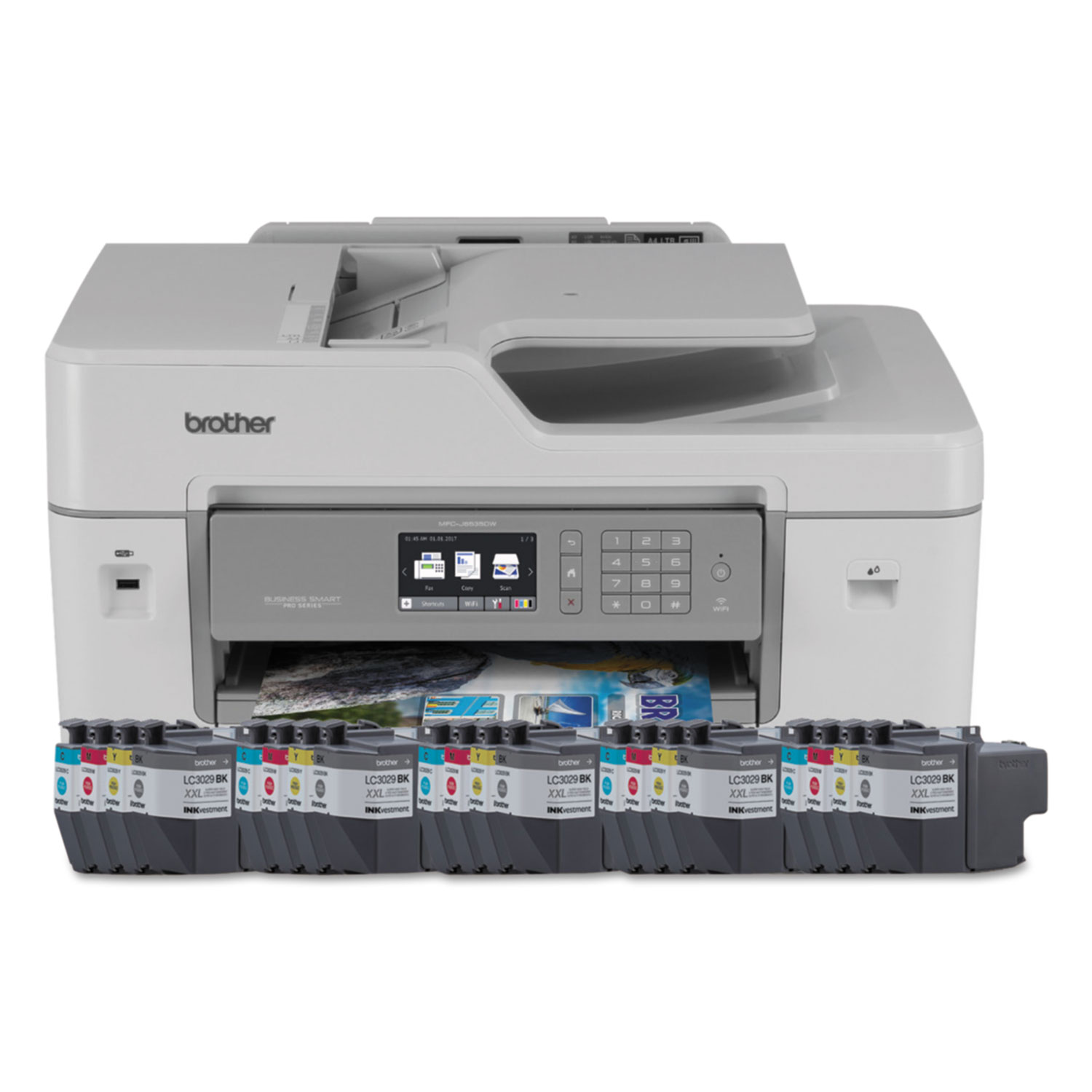 MFC-J6535DWXL Business Smart Printer Pro, Copy; Fax; Print; Scan