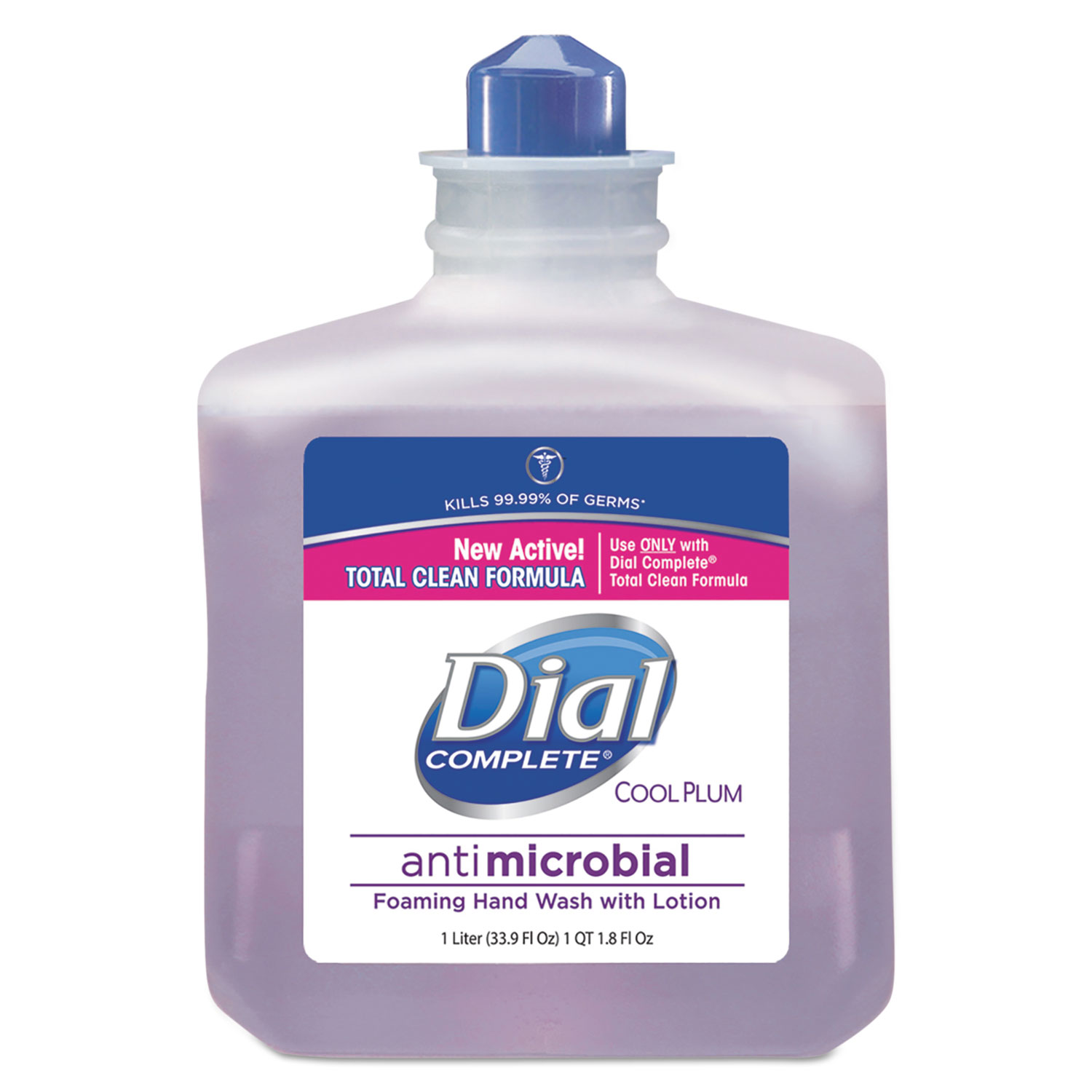  Dial Professional 2340081033 Antimicrobial Foaming Hand Wash, Cool Plum Scent, 1000mL Bottle (DIA81033) 