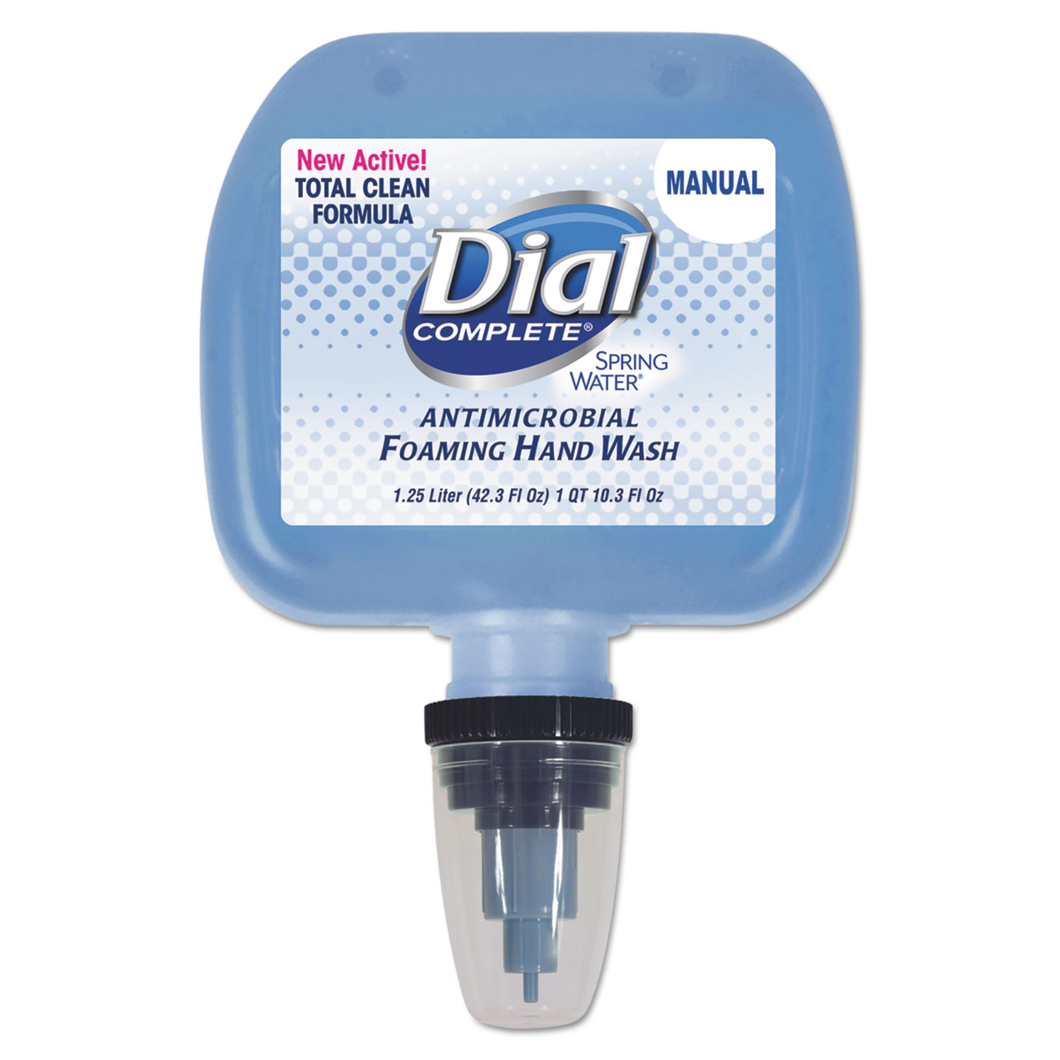  Dial Professional 17000134413 Antimicrobial Foaming Hand Wash, Spring Water Scent, 1.25 L Cartridge, 3/Carton (DIA13441CT) 