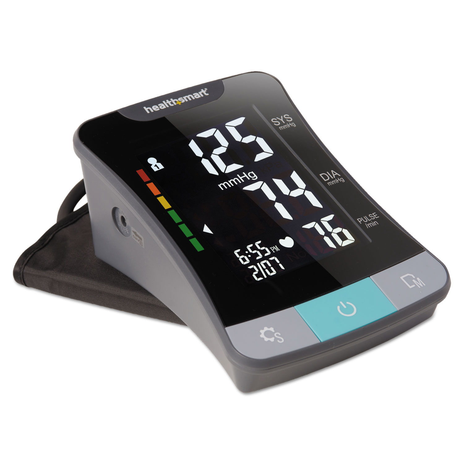 Premium Series Automatic Blood Pressure Monitor, Adult Standard, Black