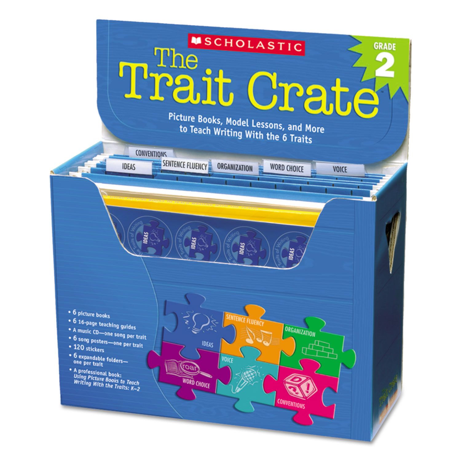 Trait Crate, Grade 2, Six Books, Learning Guide, CD, More