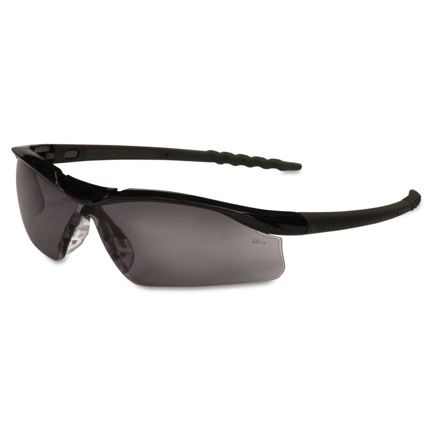  MCR Safety DL112 Dallas Wraparound Safety Glasses, Black Frame, Gray Lens (CRWDL112) 