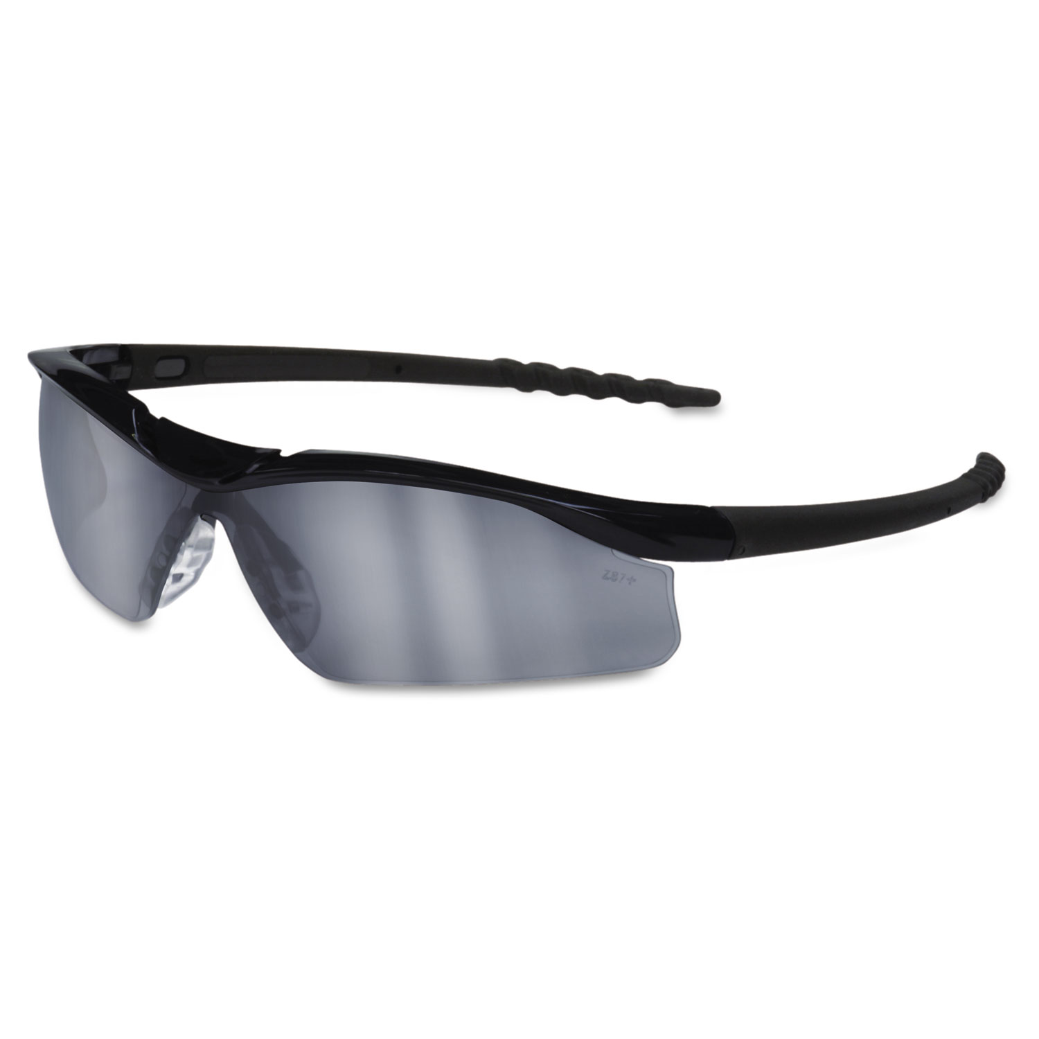  MCR Safety DL119AF Dallas Wraparound Safety Glasses, Black Frame, Gray Indoor/Outdoor Lens (CRWDL119AF) 