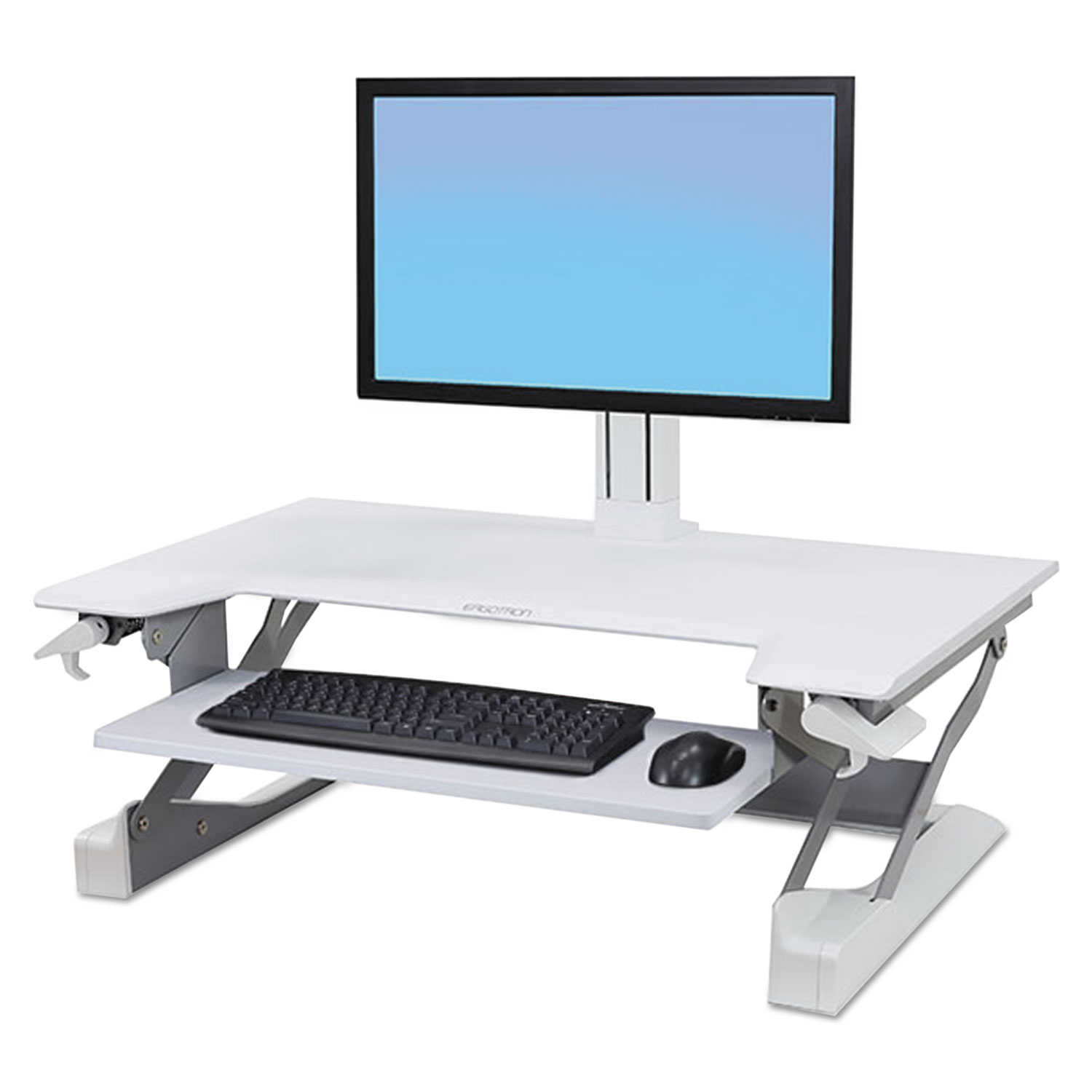 WorkFit-TL Desktop Sit-Stand Workstation, 37 1/2 x 25 x 20, White