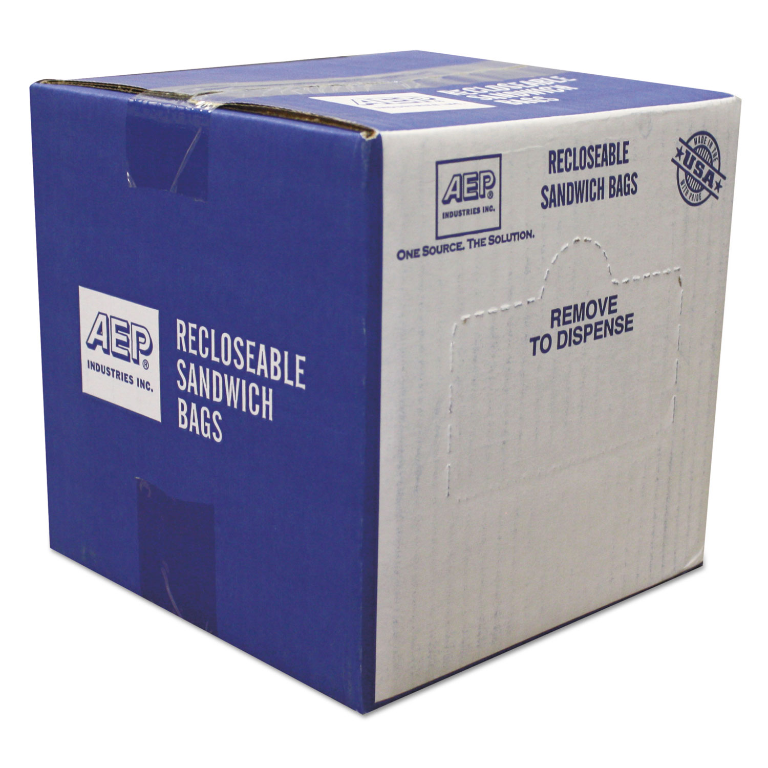  Handi-Bag WBIZIP1SS500 Recloseable Zipper Seal Sandwich Bags, 1.15 mil, 6.5 x 5.88, Clear, 500/Box (WBIZIP1SS500) 