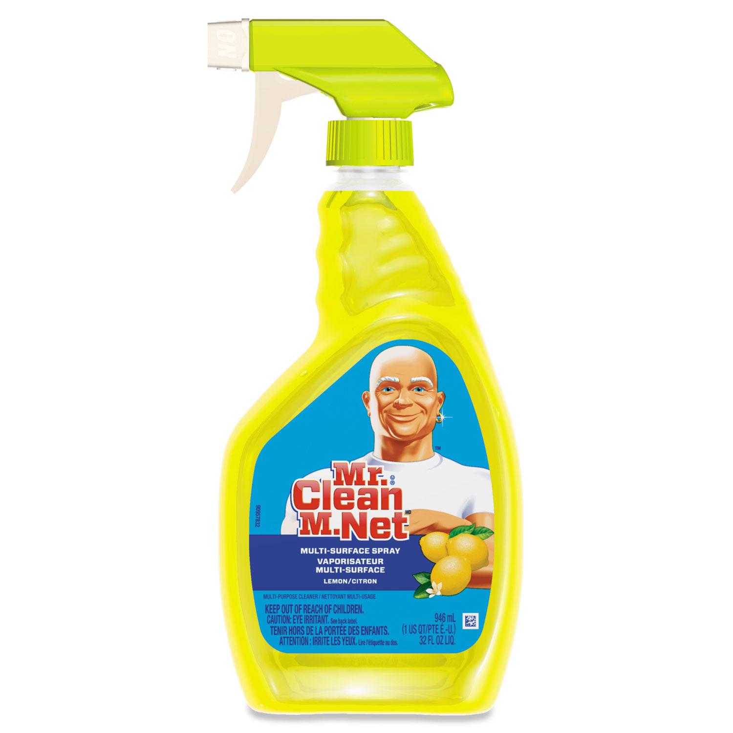  Mr. Clean 97337 Multipurpose Cleaning Solution, Lemon Scent, 32 oz Spray Bottle, 12/Carton (PGC97337) 