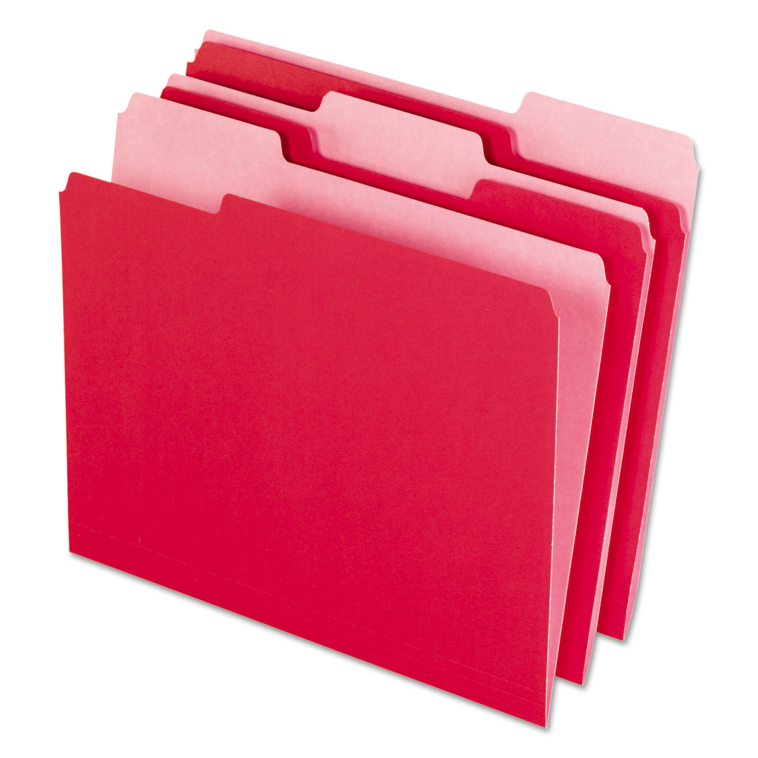  Pendaflex 4210 1/3 RED Interior File Folders, 1/3-Cut Tabs, Letter Size, Red, 100/Box (PFX421013RED) 