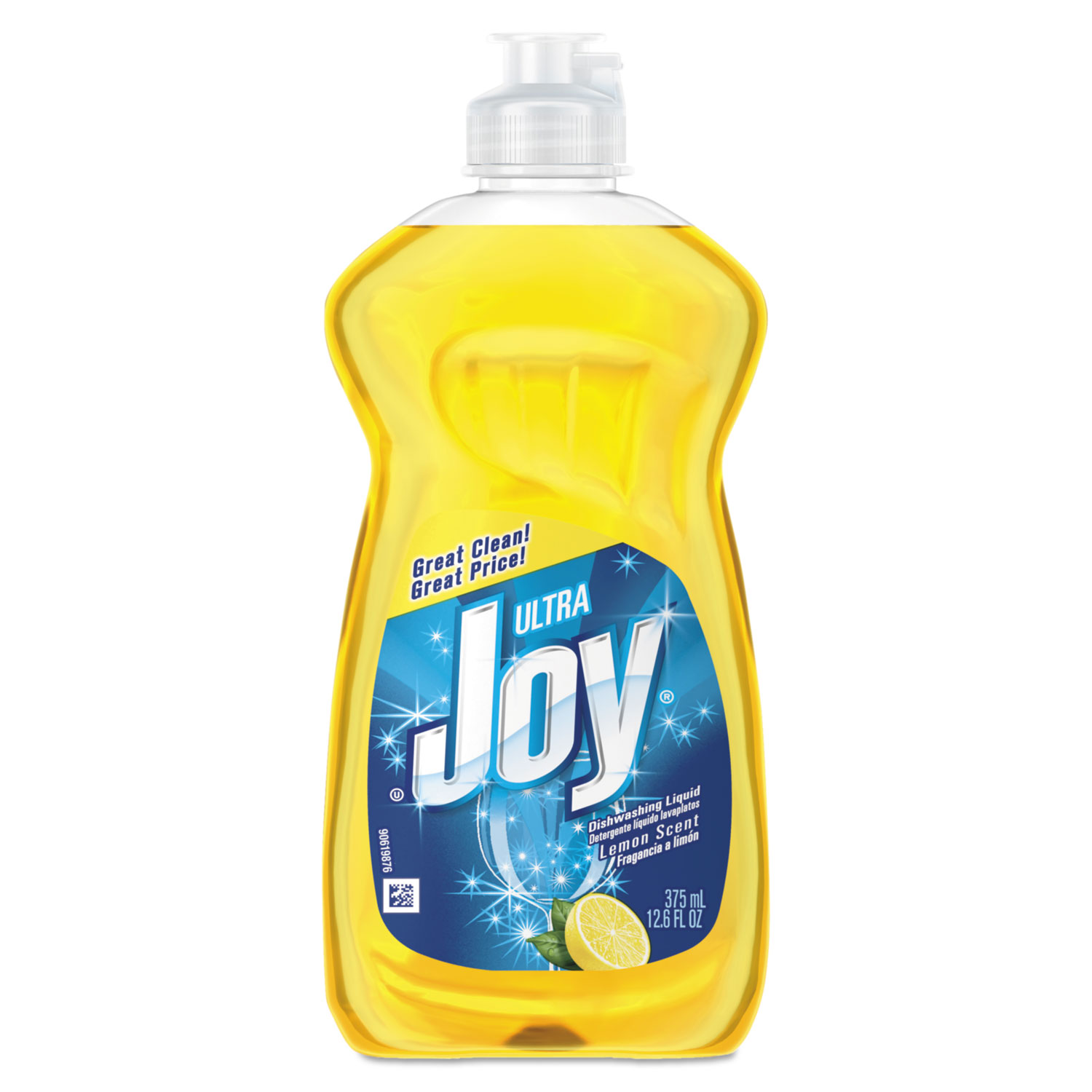 Dishwashing Liquid, Lemon, 12.6 oz Bottle, 25/Carton