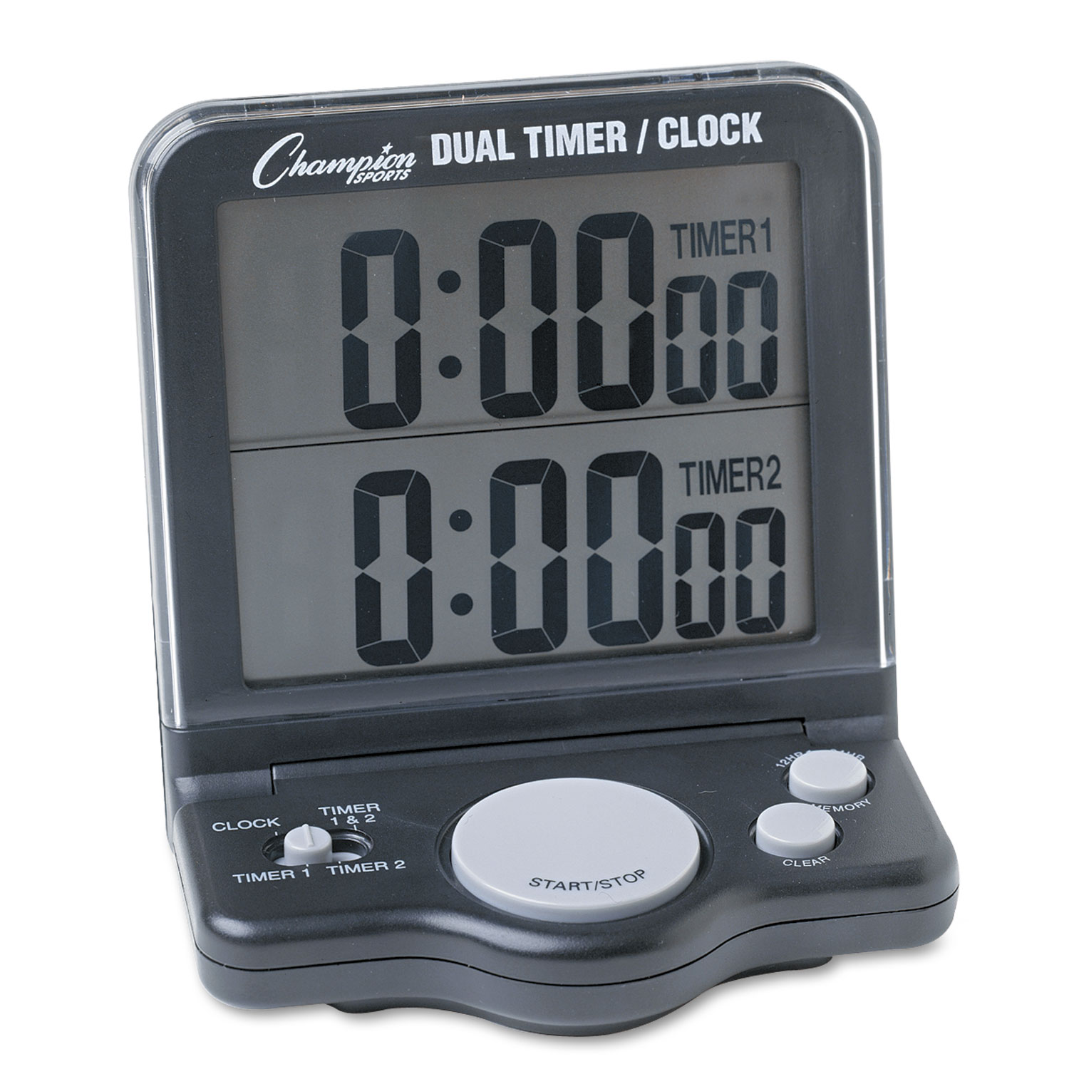  Champion Sports DC100 Dual Timer/Clock w/Jumbo Display, LCD, 3 1/2 x 1 x 4 1/2 (CSIDC100) 