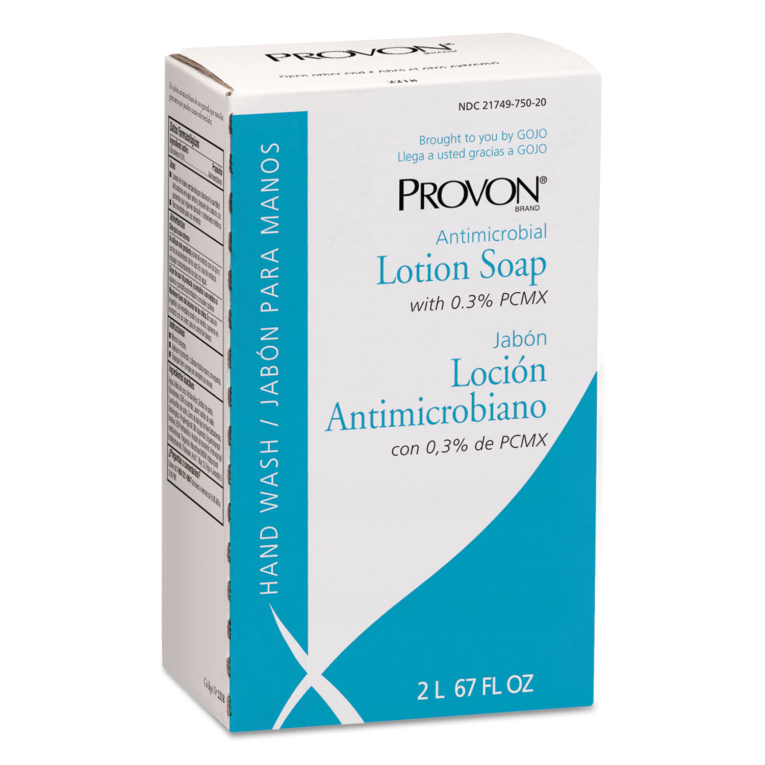  PROVON 2218-04 Antimicrobial Lotion Soap with Chloroxylenol, NXT 2 L Refill, 4/Carton (GOJ221804) 