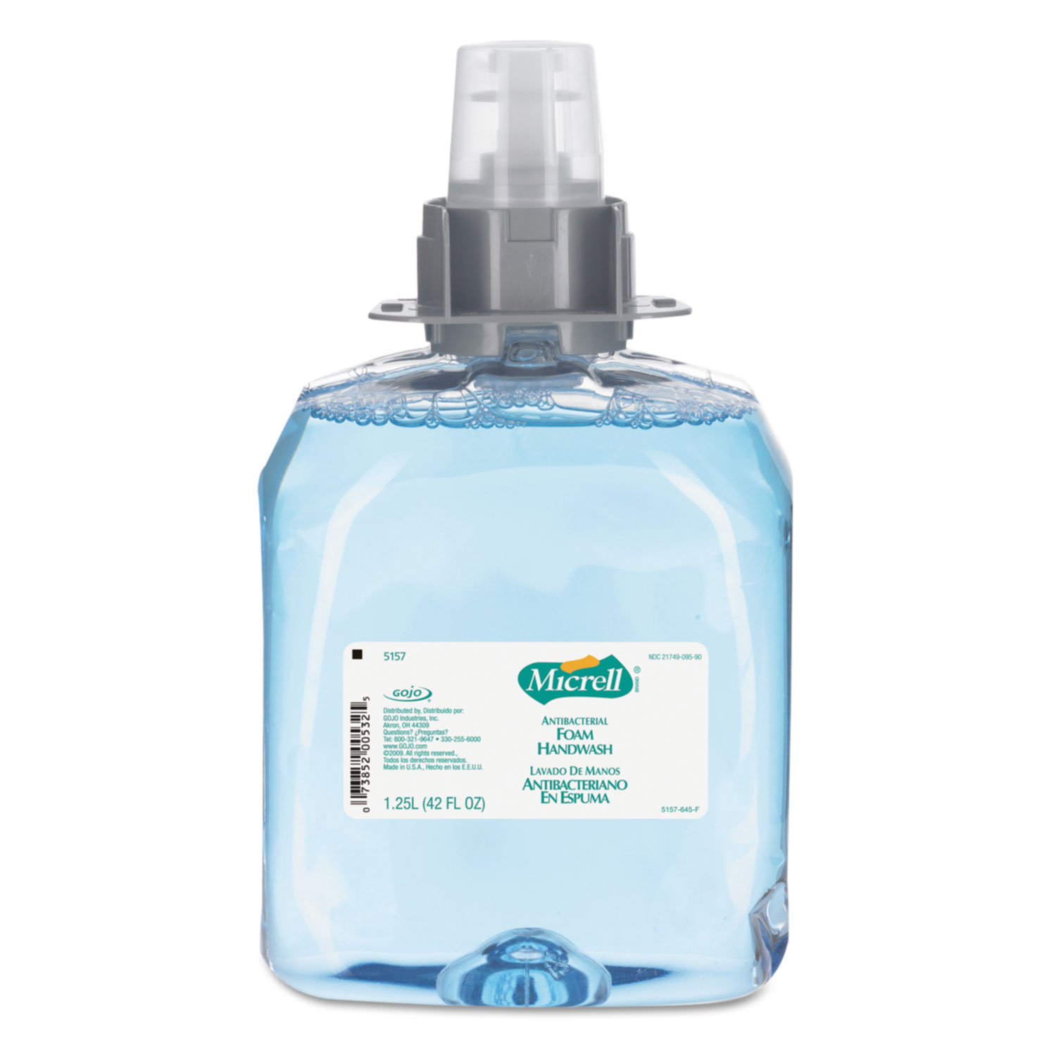  MICRELL 5157-03 Antibacterial Foam Handwash, Floral Scent, 1250 mL Refill. 3/Carton (GOJ515703) 