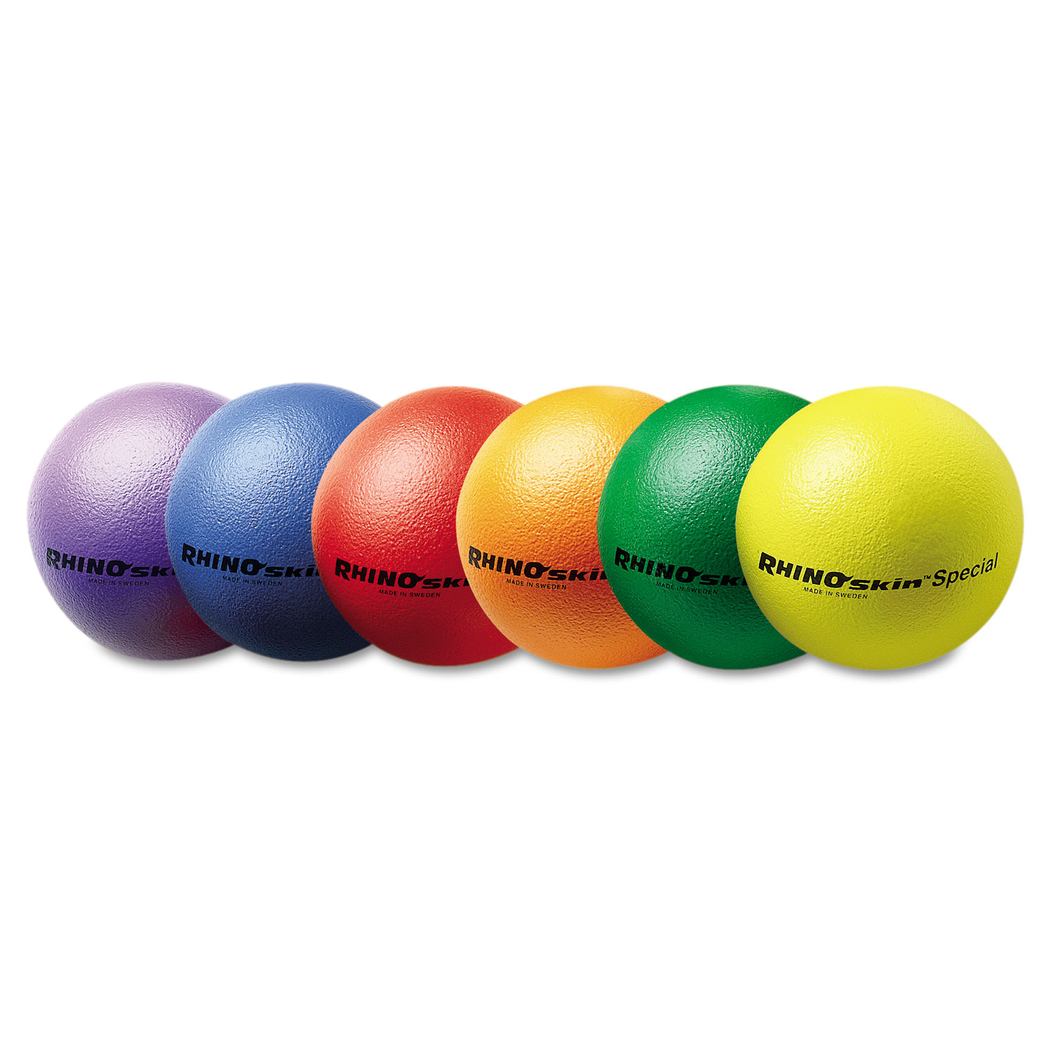 Rhino Skin Ball Sets, 8 1/2 Blue, Green, Orange, Purple, Red, Yellow, 6/Set