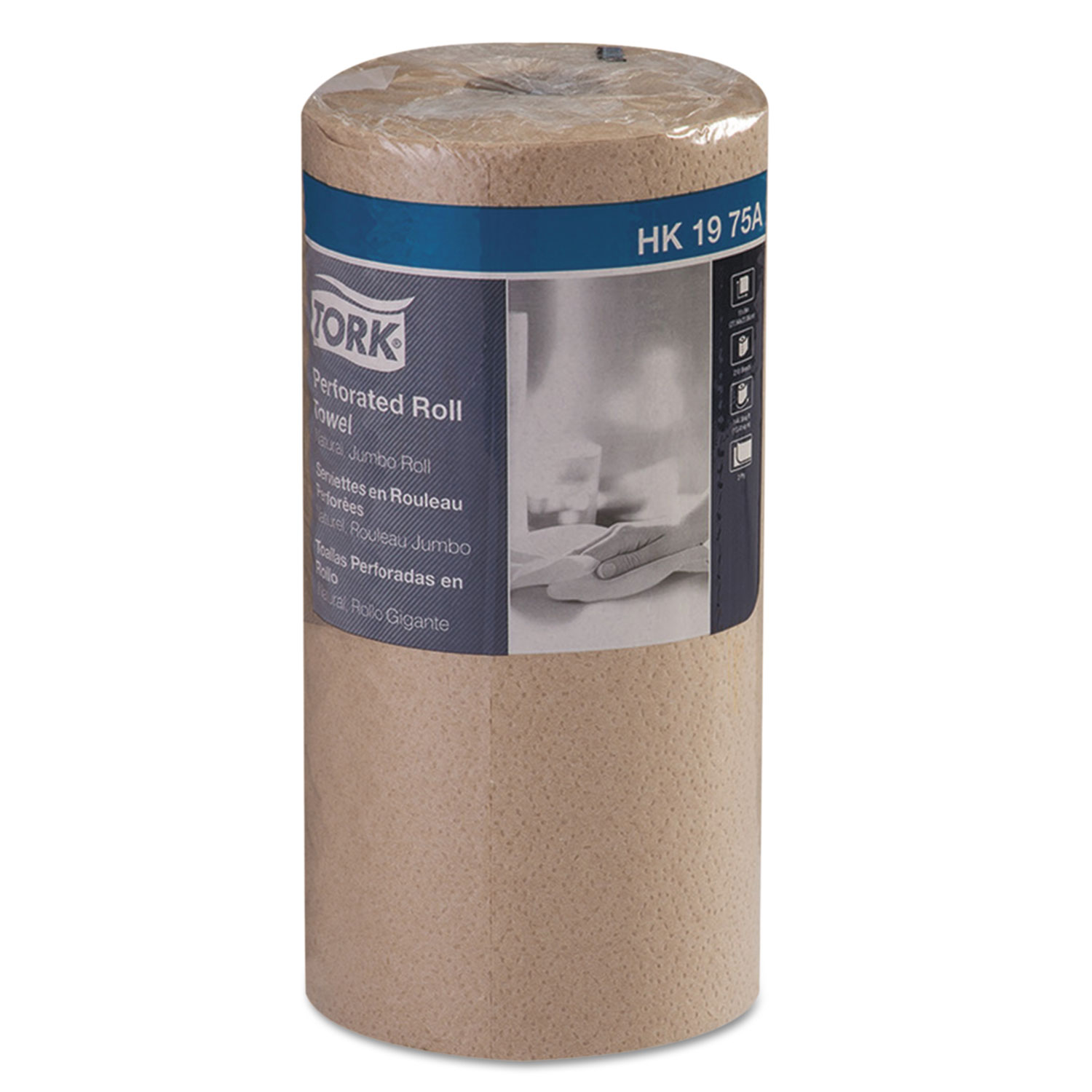Universal Perforated Towel Roll, 2-Ply,11Wx9L, Natural, 210 Shts/Roll,12RL/Ctn