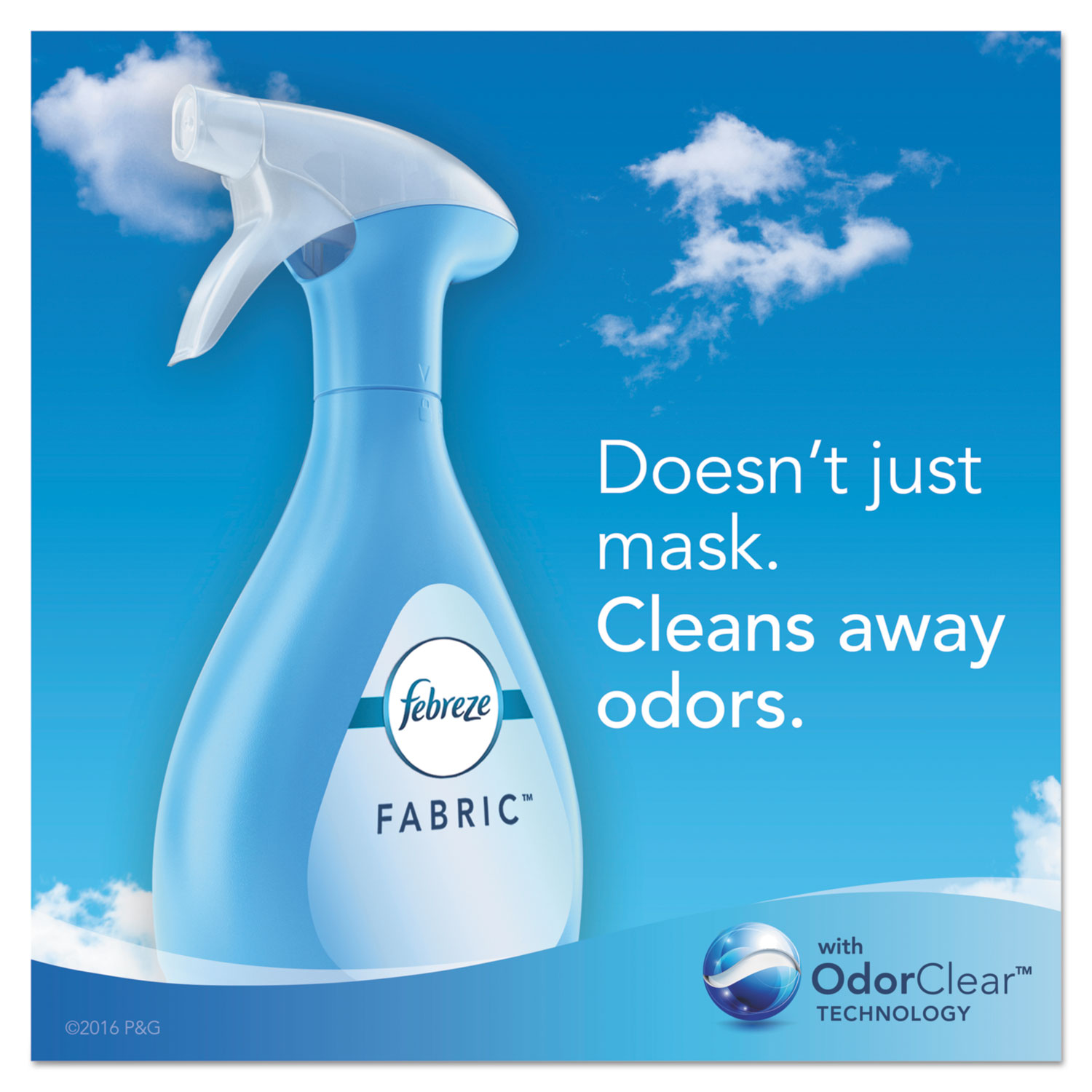 FABRIC Refresher/Odor Eliminator, Gain Original, 27 oz Spray Bottle, 4/Carton