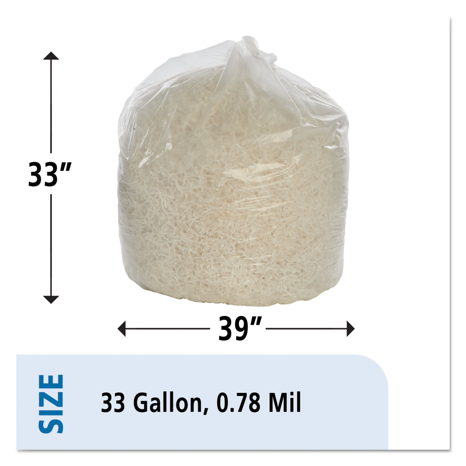 SKILCRAFT Medium Duty Plastic Trash Bag - 10 Gal 