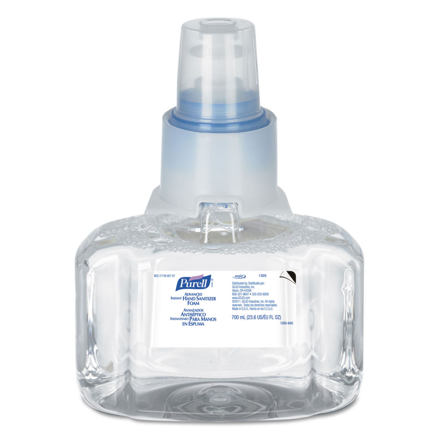  PURELL 1305-03 Advanced Hand Sanitizer Foam, LTX-7, 700 ml Refill, 3/Carton (GOJ130503CT) 