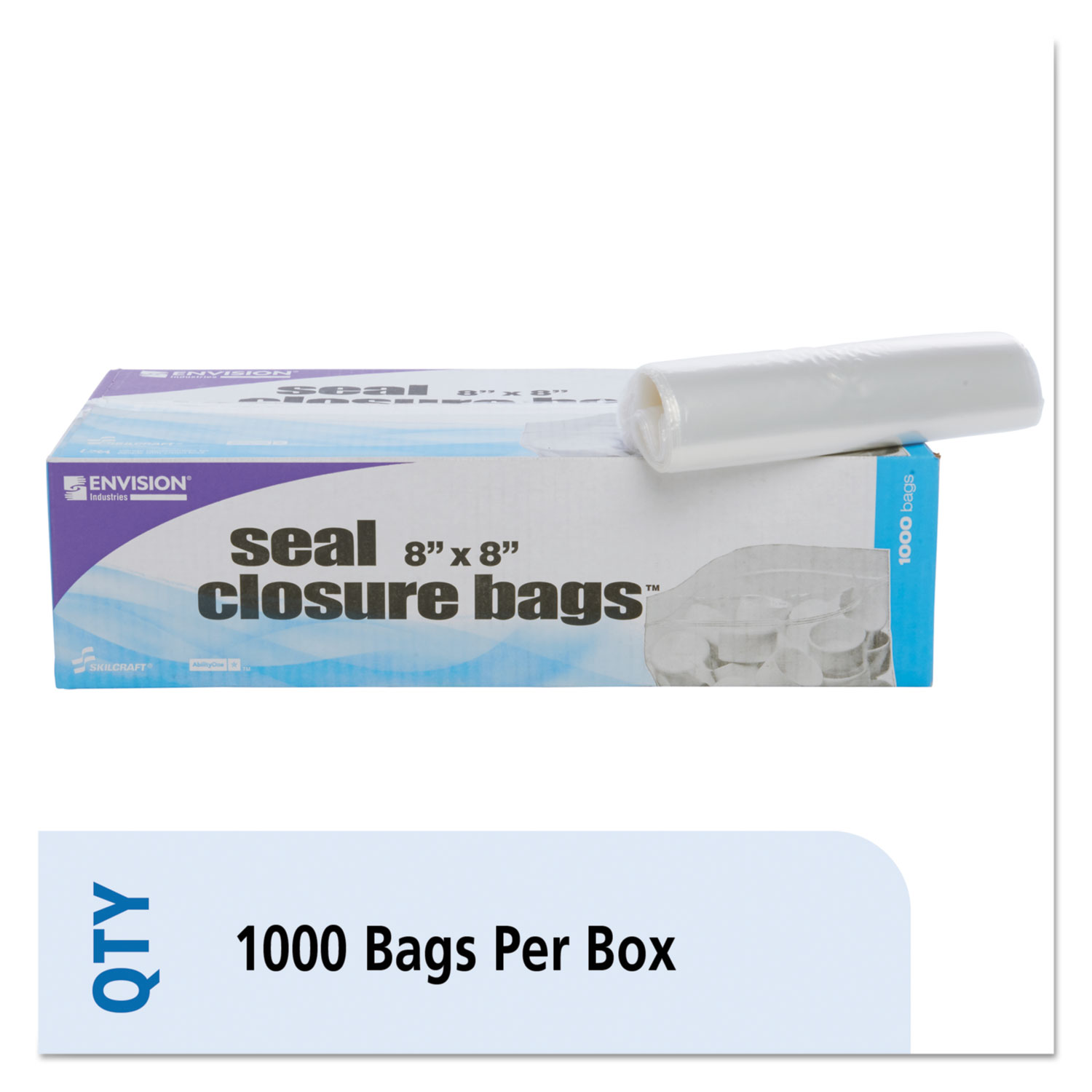 Seal Closure Bags, 2 mil, 8