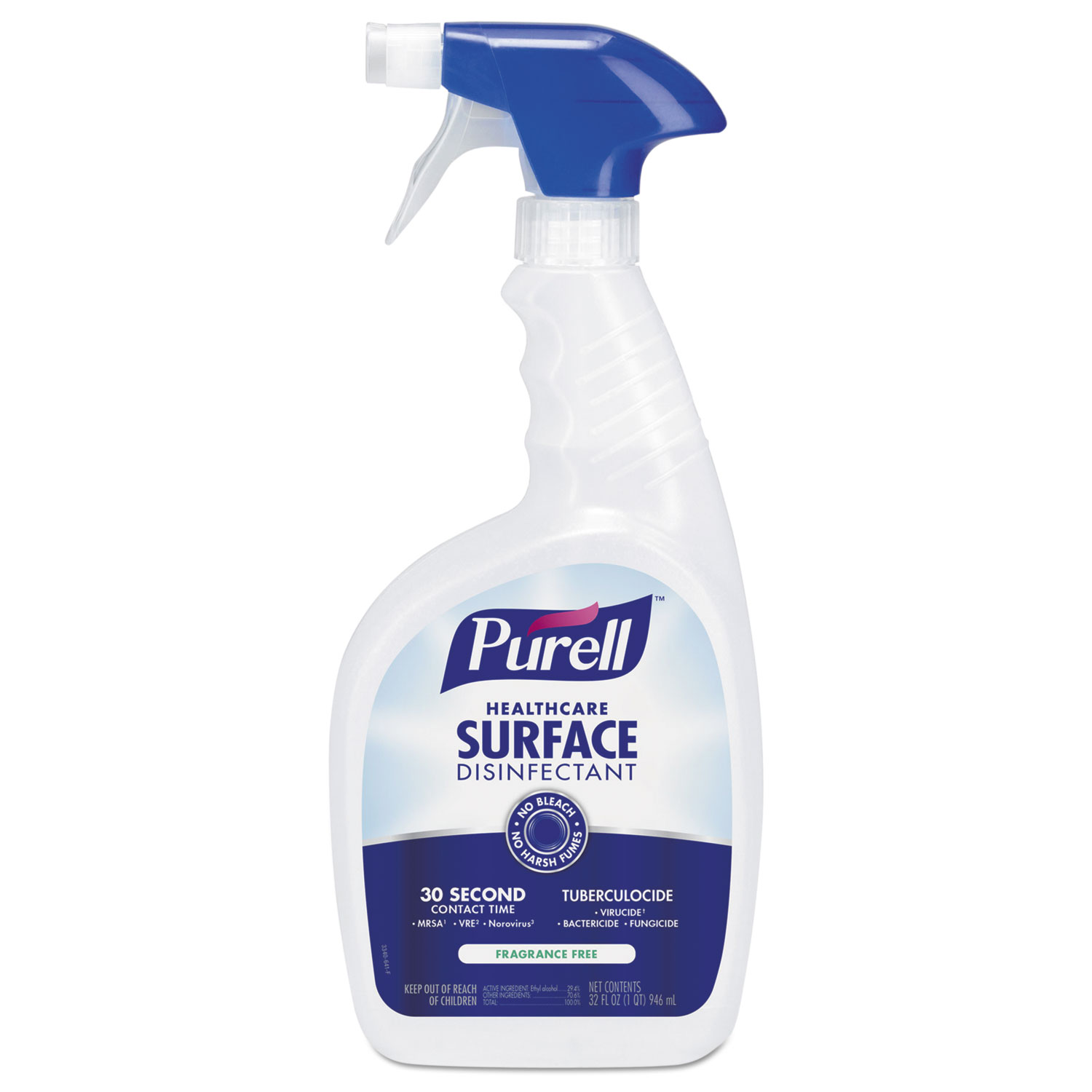  PURELL 3340-03 Healthcare Surface Disinfectant, Fragrance Free, 32 oz Spray Bottle, 3/Carton (GOJ334003) 